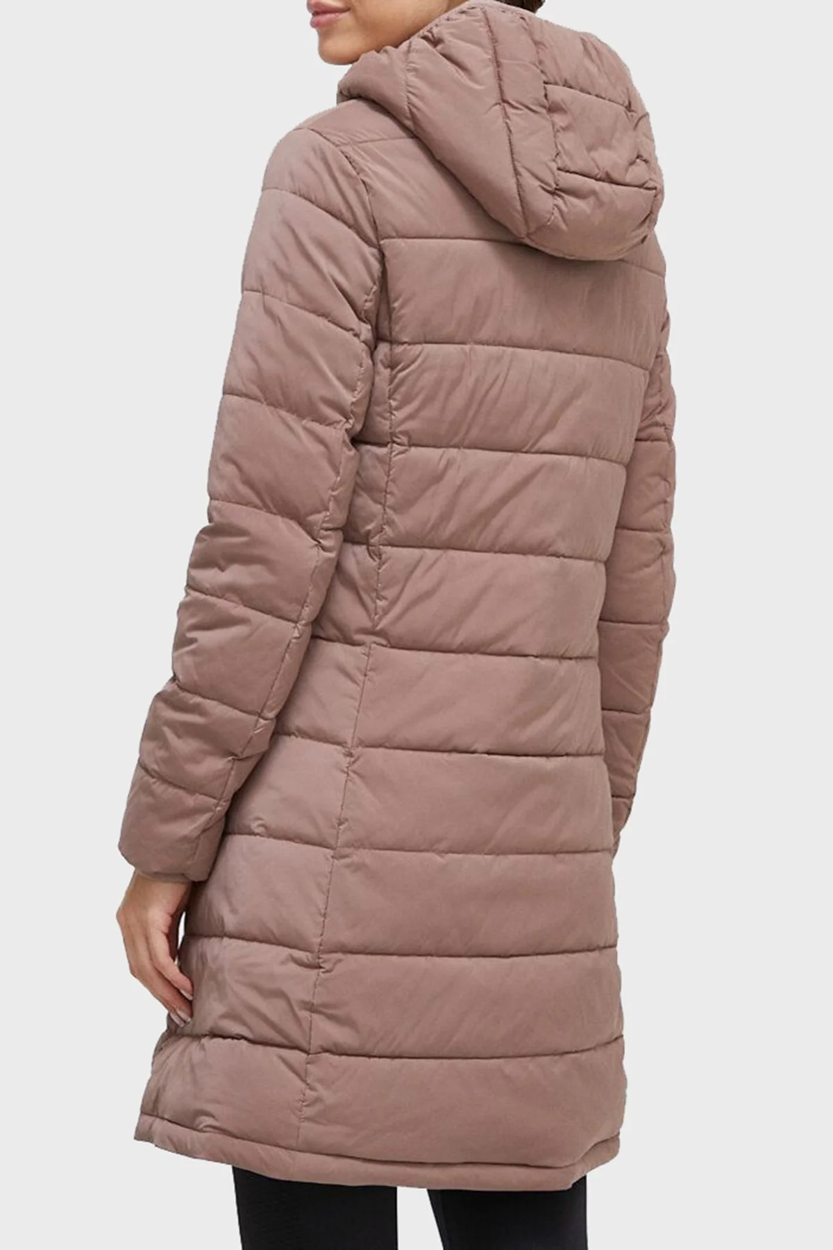 Guess Aleta Regular Fit Kapüşonlu Uzun Şişme Bayan Mont V3BL12WF3X0 G1Q3 BEJ - 8