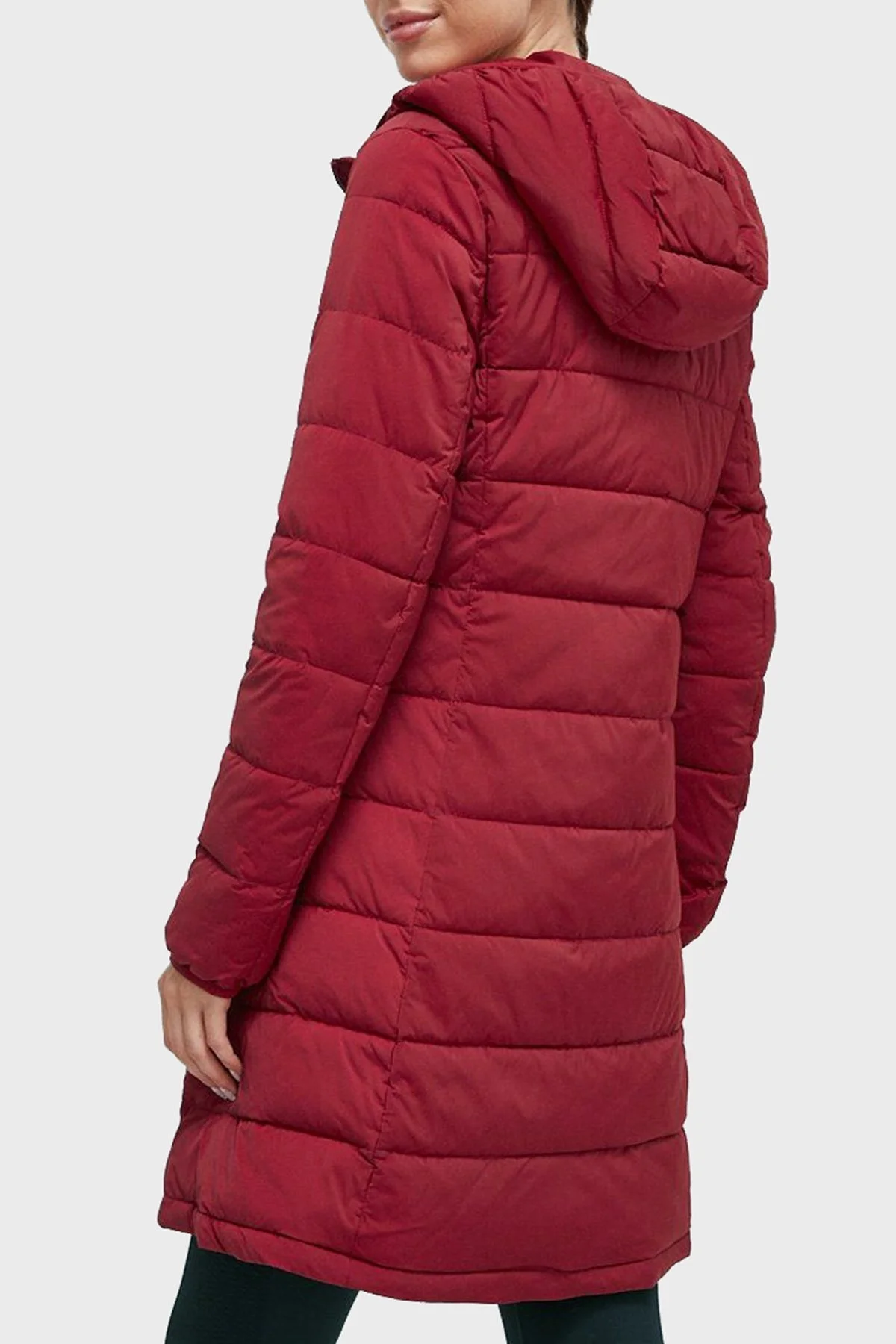 Guess Aleta Regular Fit Kapüşonlu Uzun Şişme Bayan Mont V3BL12WF3X0 G5B7 KIRMIZI - 2