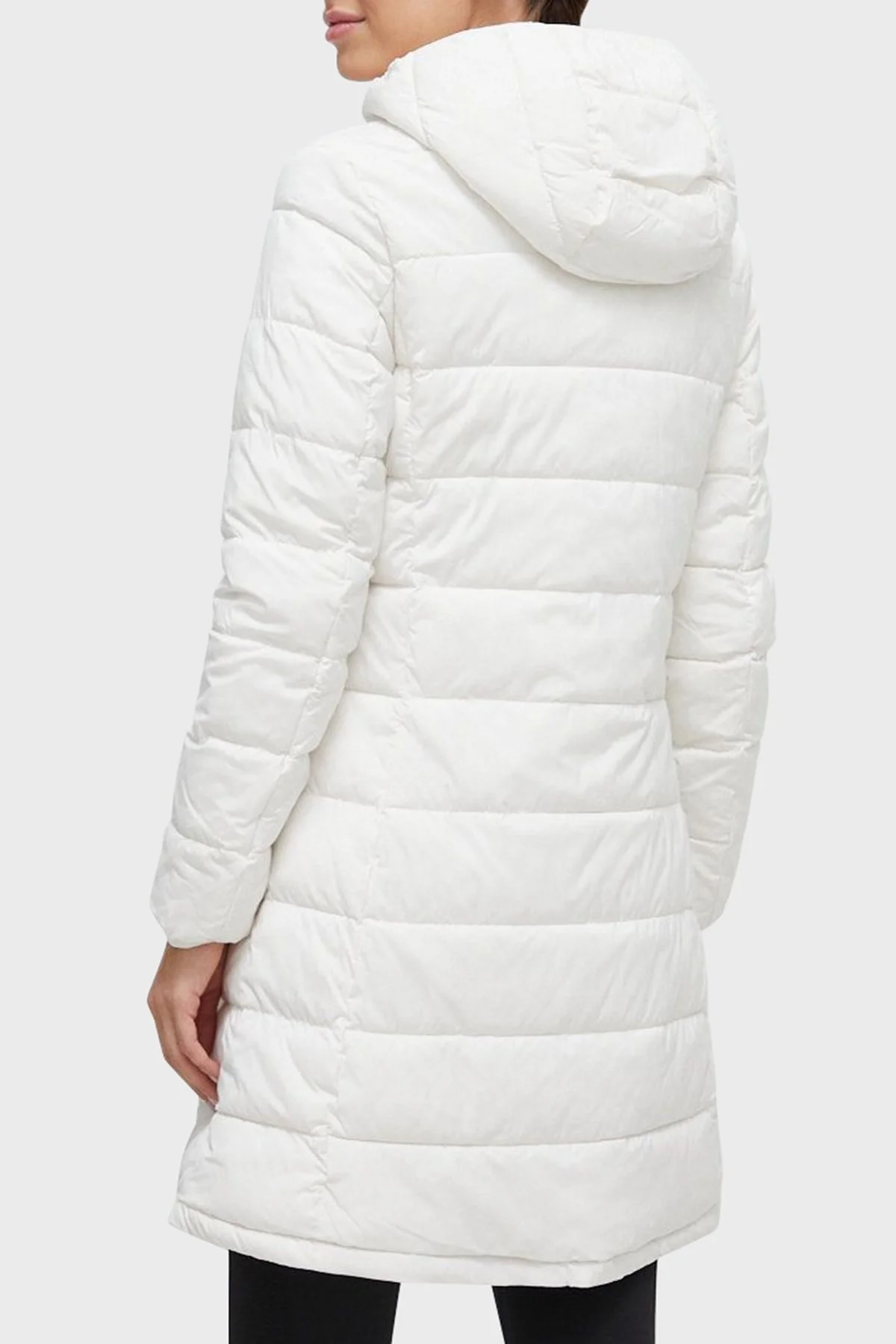 Guess Aleta Regular Fit Kapüşonlu Uzun Şişme Bayan Mont V3BL12WF3X0 G6K5 BEYAZ - 2