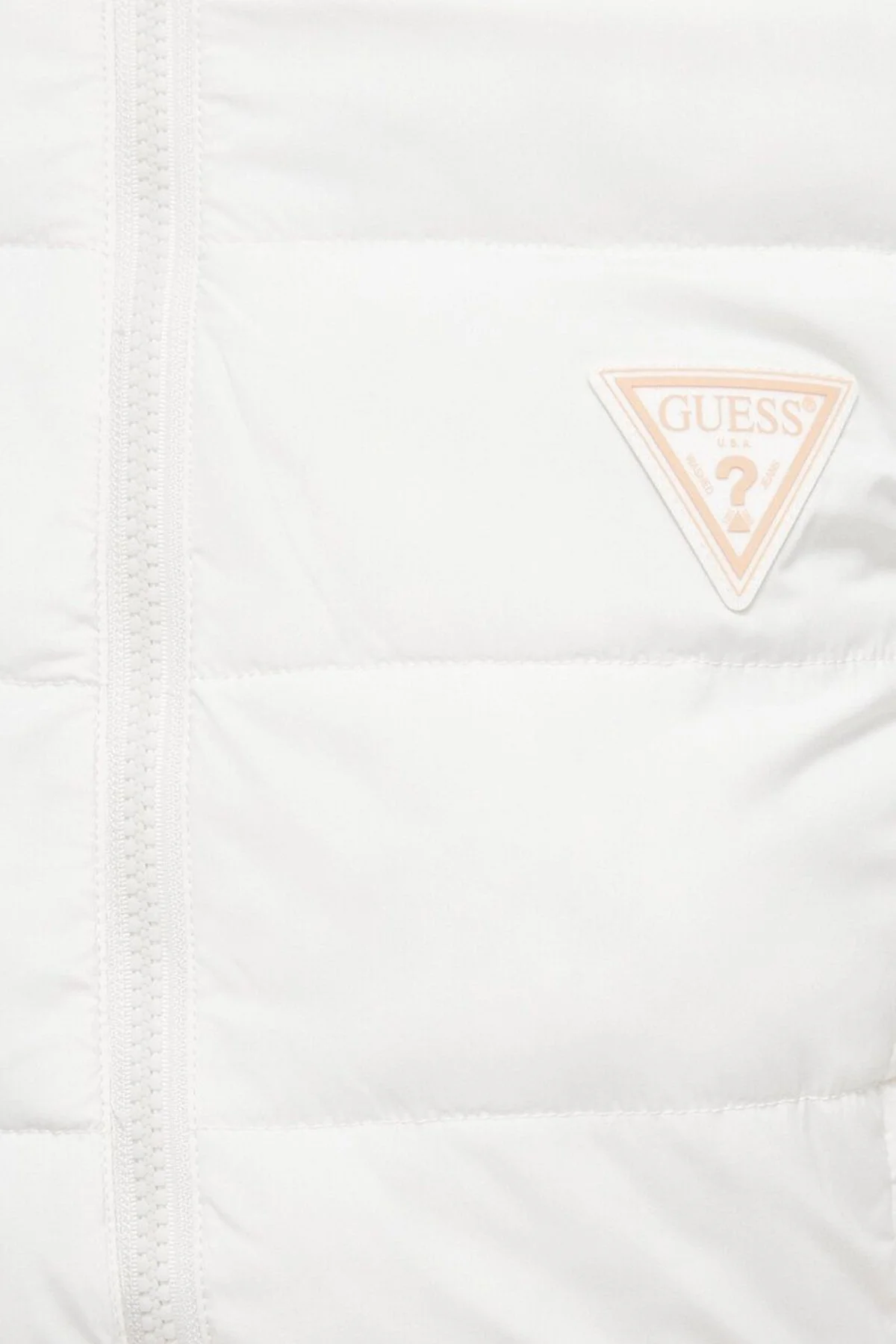 Guess Aleta Regular Fit Kapüşonlu Uzun Şişme Bayan Mont V3BL12WF3X0 G6K5 BEYAZ - 6
