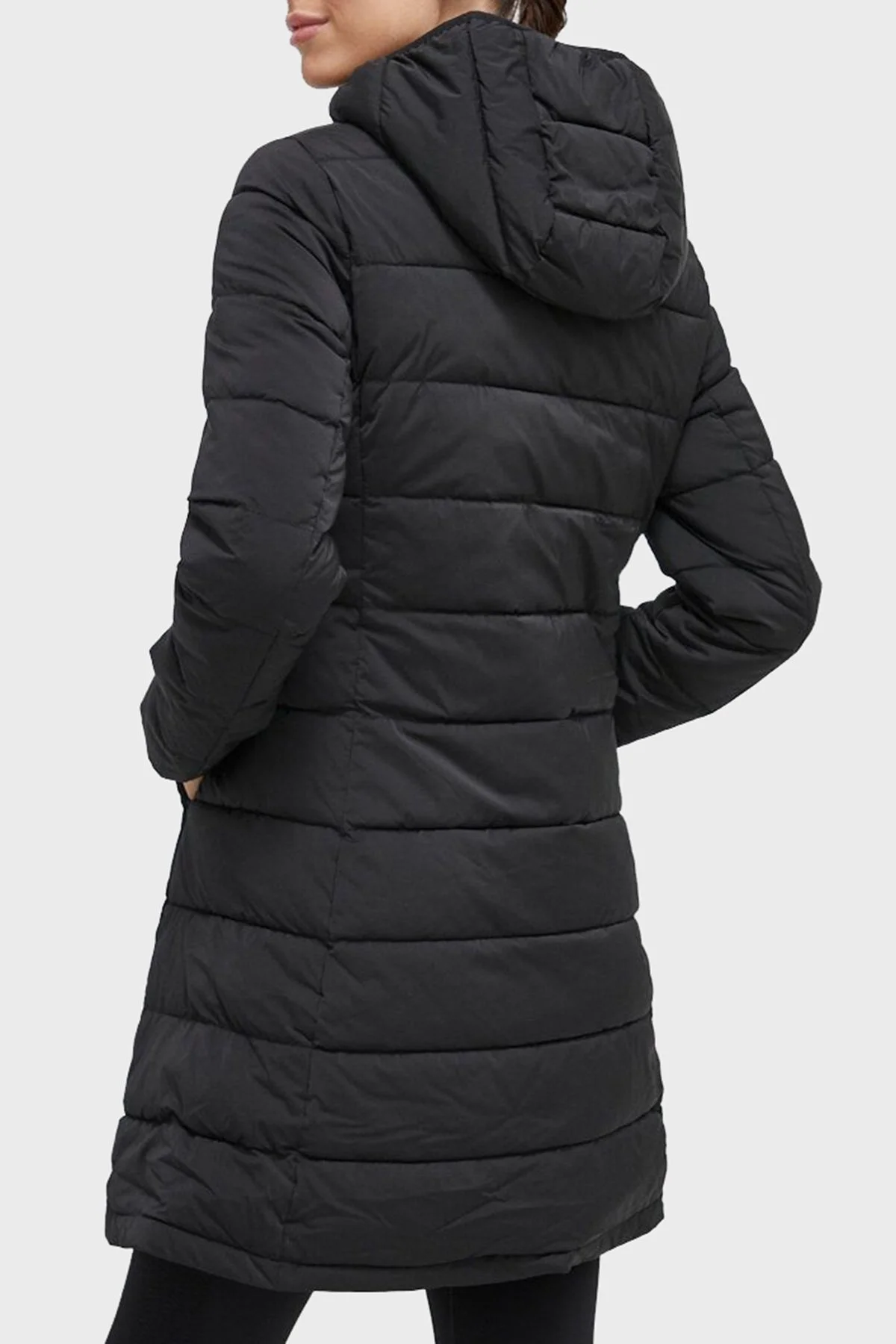 Guess Aleta Regular Fit Kapüşonlu Uzun Şişme Bayan Mont V3BL12WF3X0 JBLK SİYAH - 2
