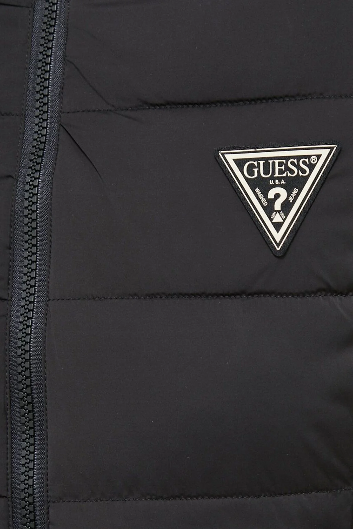 Guess Aleta Regular Fit Kapüşonlu Uzun Şişme Bayan Mont V3BL12WF3X0 JBLK SİYAH - 6