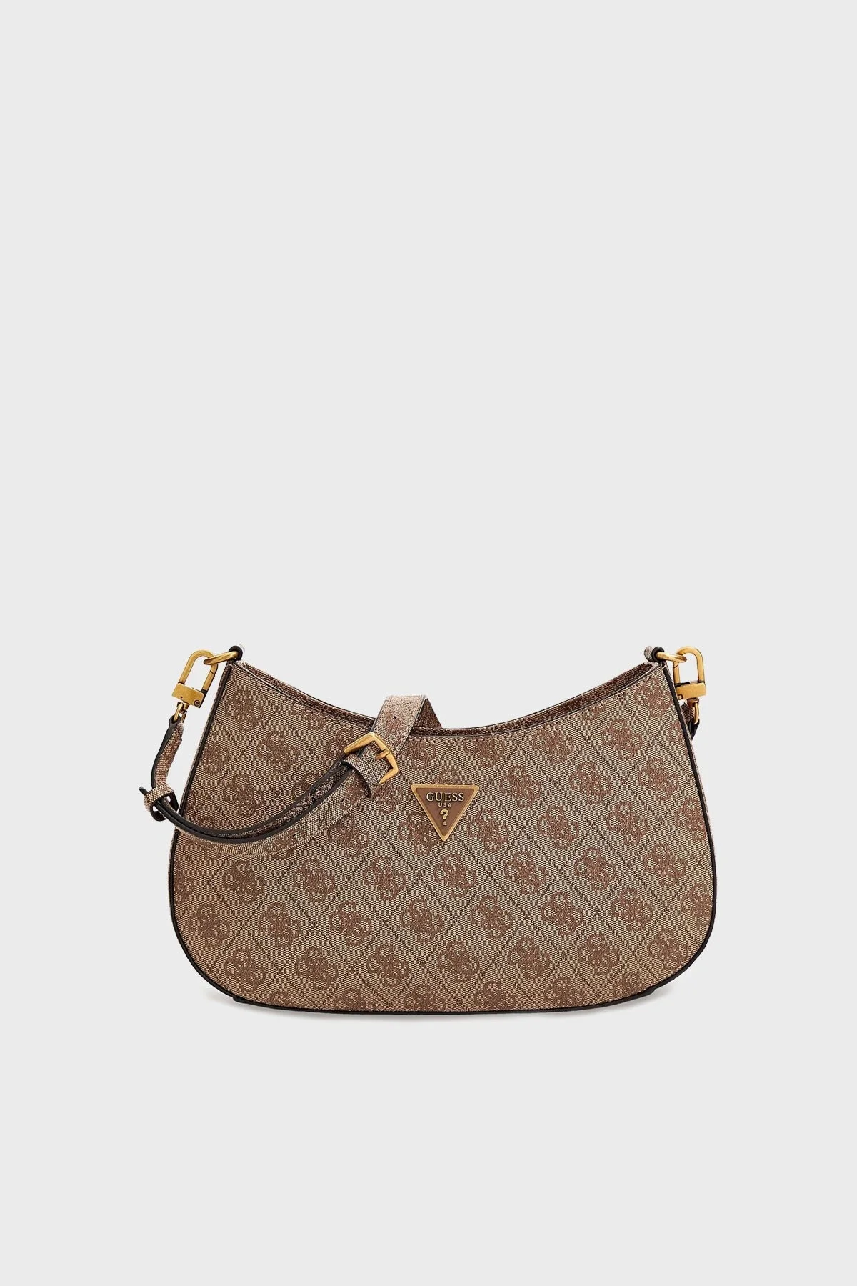 Guess Alexie Mini Cüzdan Detaylı Fermuarlı Omuz Bayan Çanta HWBB8416180 LTL KAHVE - 1