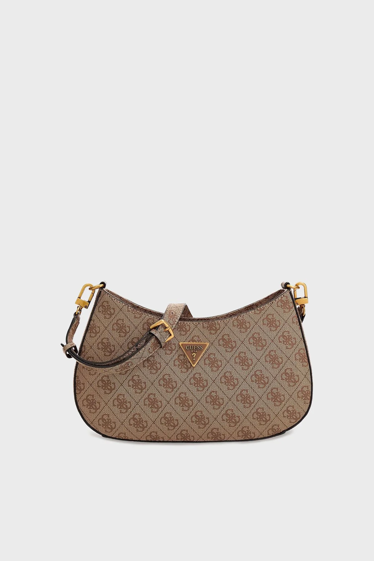 Guess Alexie Mini Cüzdan Detaylı Fermuarlı Omuz Bayan Çanta HWBB8416180 LTL KAHVE - 1