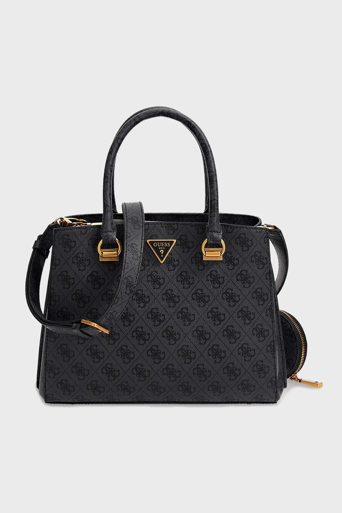 Guess Alexie Mini Cüzdanlı Çıkarılabilir Uzatma Askılı Bayan Çanta HWBB8416060 CLO ANTRASİT - 1