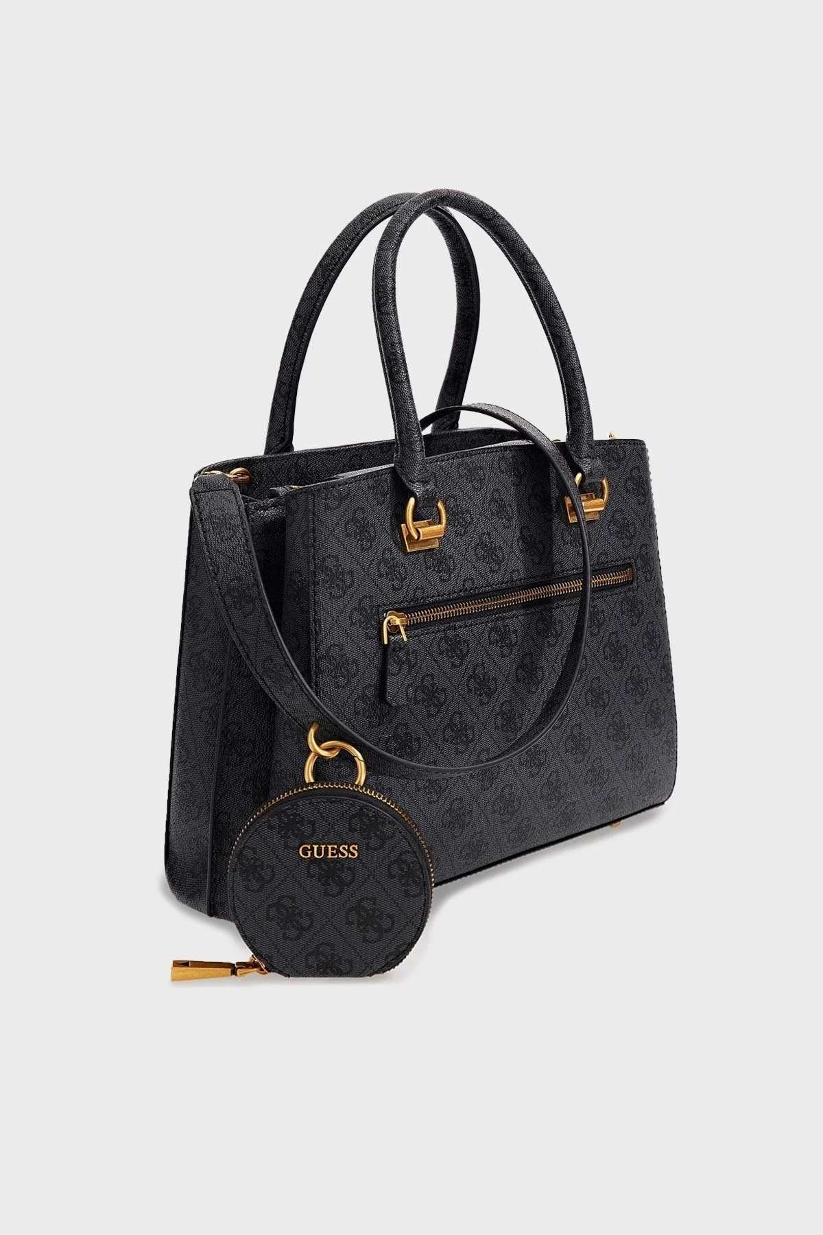 Guess Alexie Mini Cüzdanlı Çıkarılabilir Uzatma Askılı Bayan Çanta HWBB8416060 CLO ANTRASİT - 4