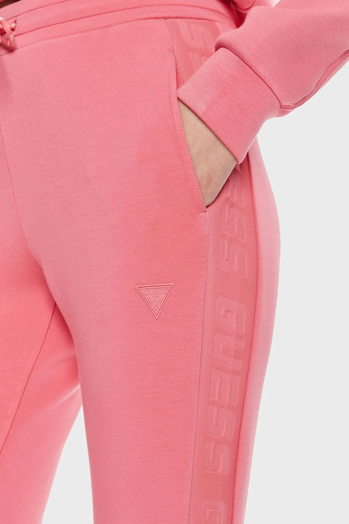 Guess Aliie Logolu Jogger Spor V2YB18K7UW2 Bayan Pantolon V2YB18 K7UW2 G65P PEMBE - 9