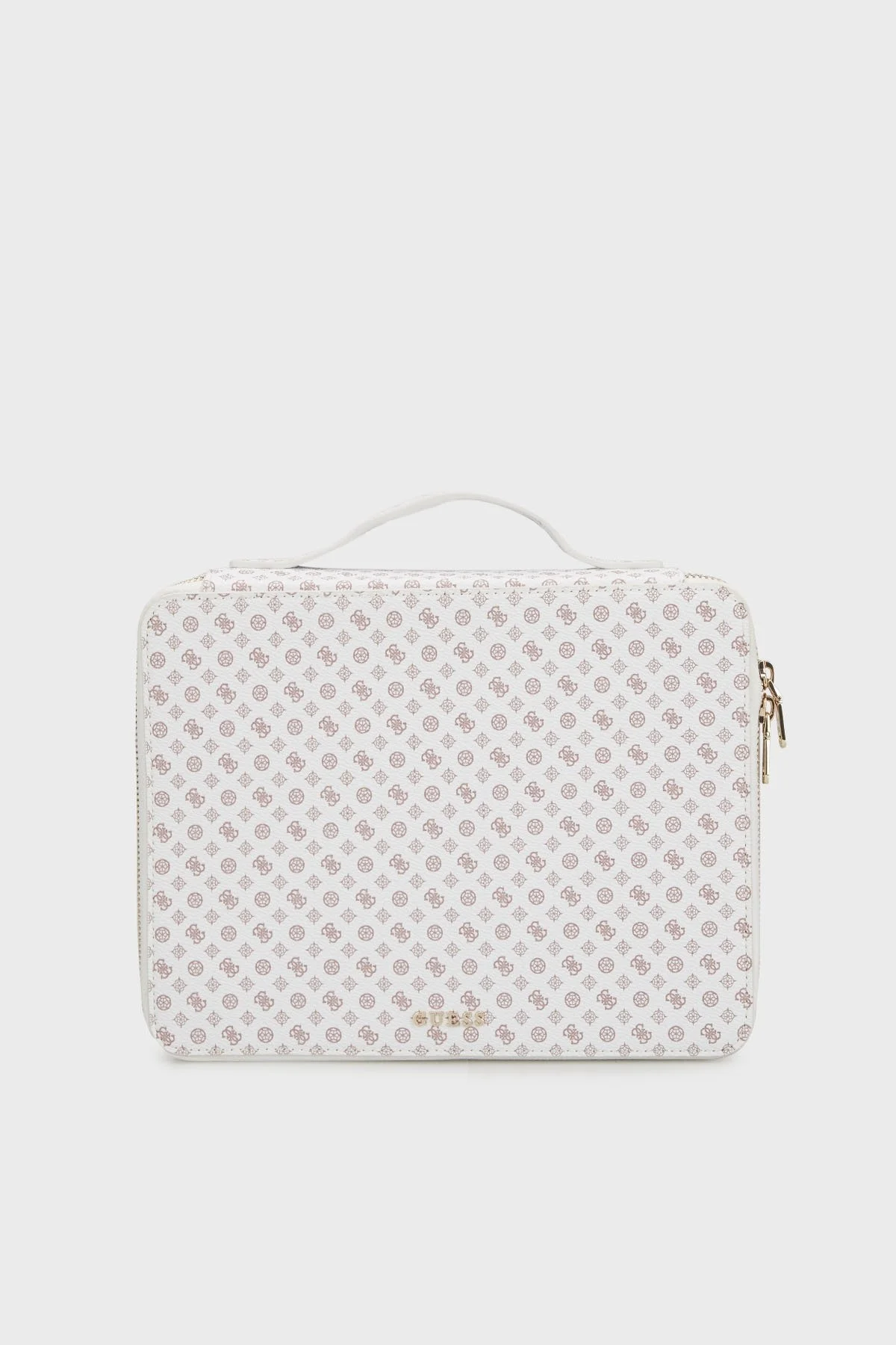 Guess All In One Logolu Fermuarlı Kozmetik PW7480P4450 Bayan Çanta PW7480 P4450 WLT BEYAZ - 1