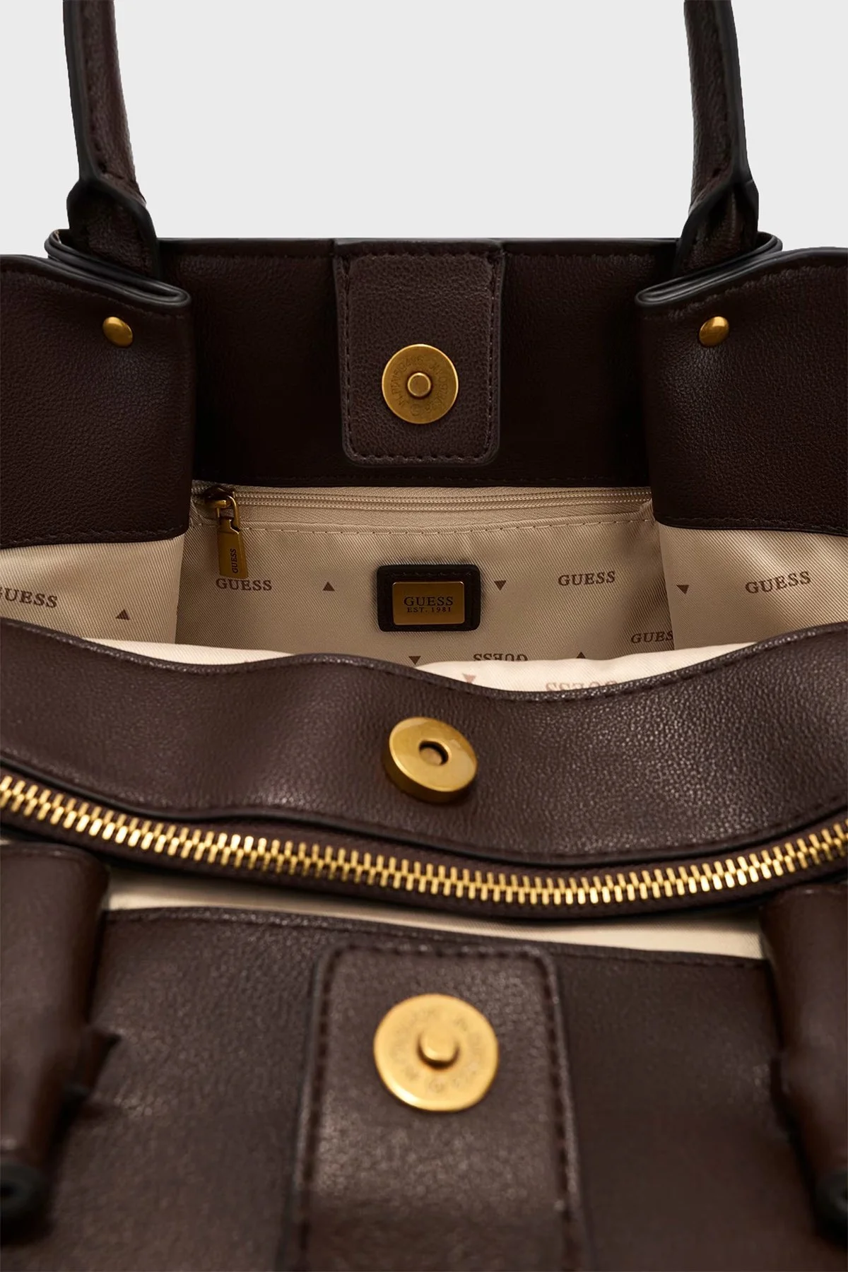 Guess Allegra Logolu Çıkarılabilir Askılı HWBG2237060 Kadın Çanta HWBG22 37060 BRO Kahve - 4