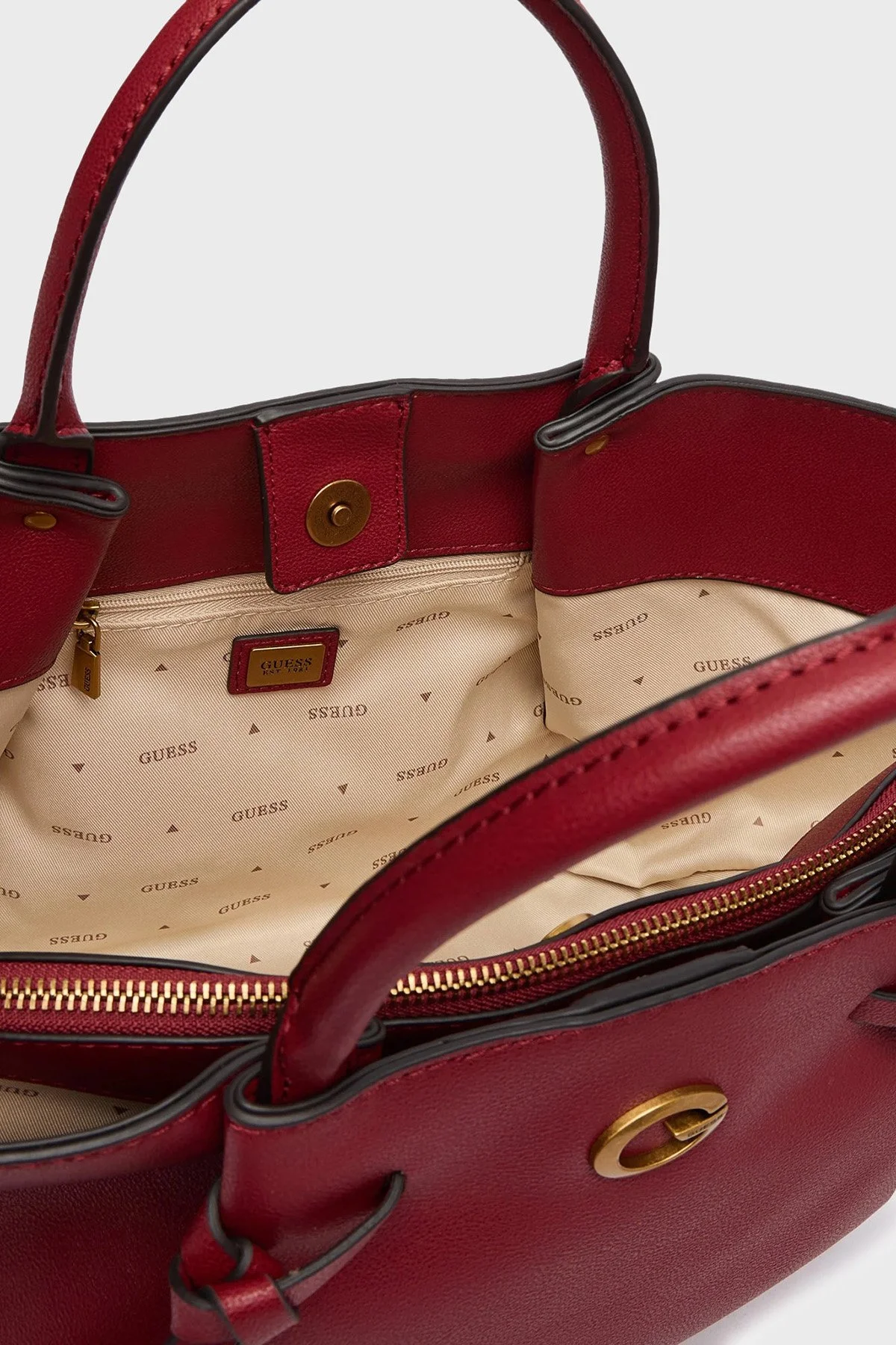 Guess Allegra Logolu Çıkarılabilir Askılı HWBG2237060 Kadın Çanta HWBG22 37060 RED Kırmızı - 5