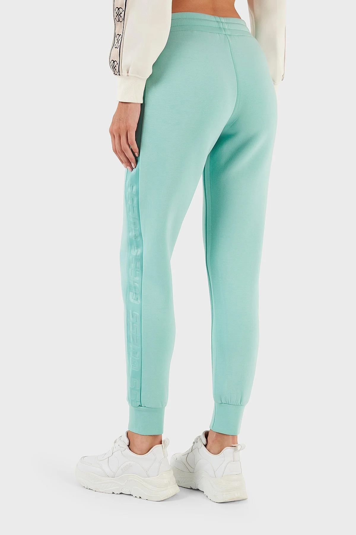 Guess Allie Belden Bağlamalı Cepli Spor Bayan Pantolon V2YB18K7UW2 G8H3 YEŞİL - 2