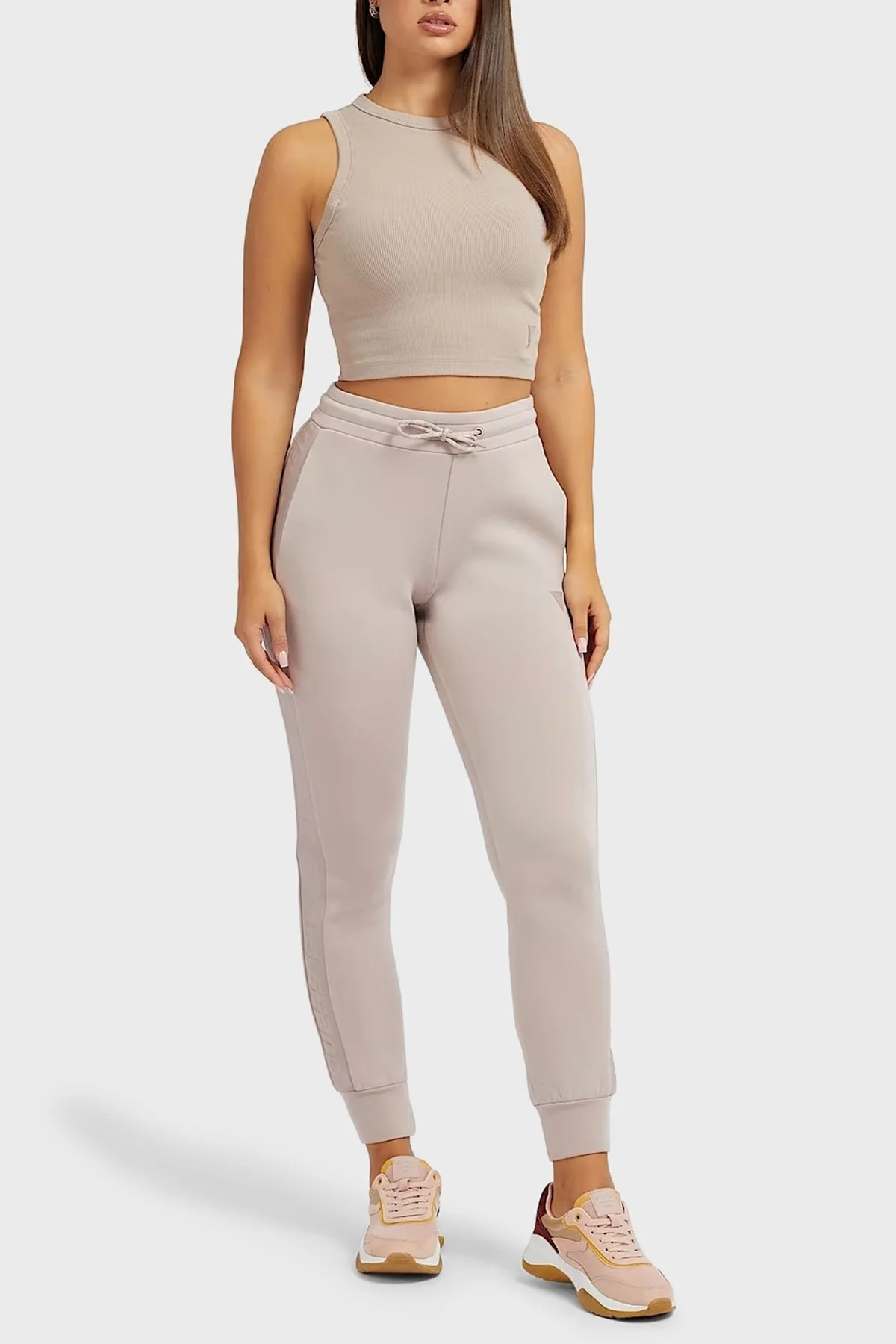 Guess Allie Jogger Spor Bayan Pantolon V2YB18K7UW2 G4Q9 VİZON - 2