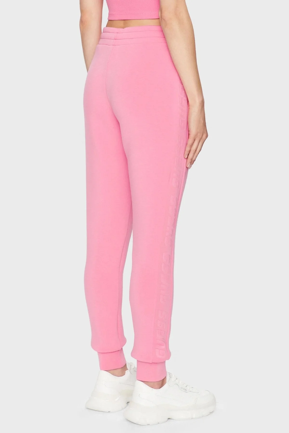 Guess Allie Regular Fit Cepli Jogger Bayan Pantolon V2YB18K7UW2 G65C PEMBE - 3