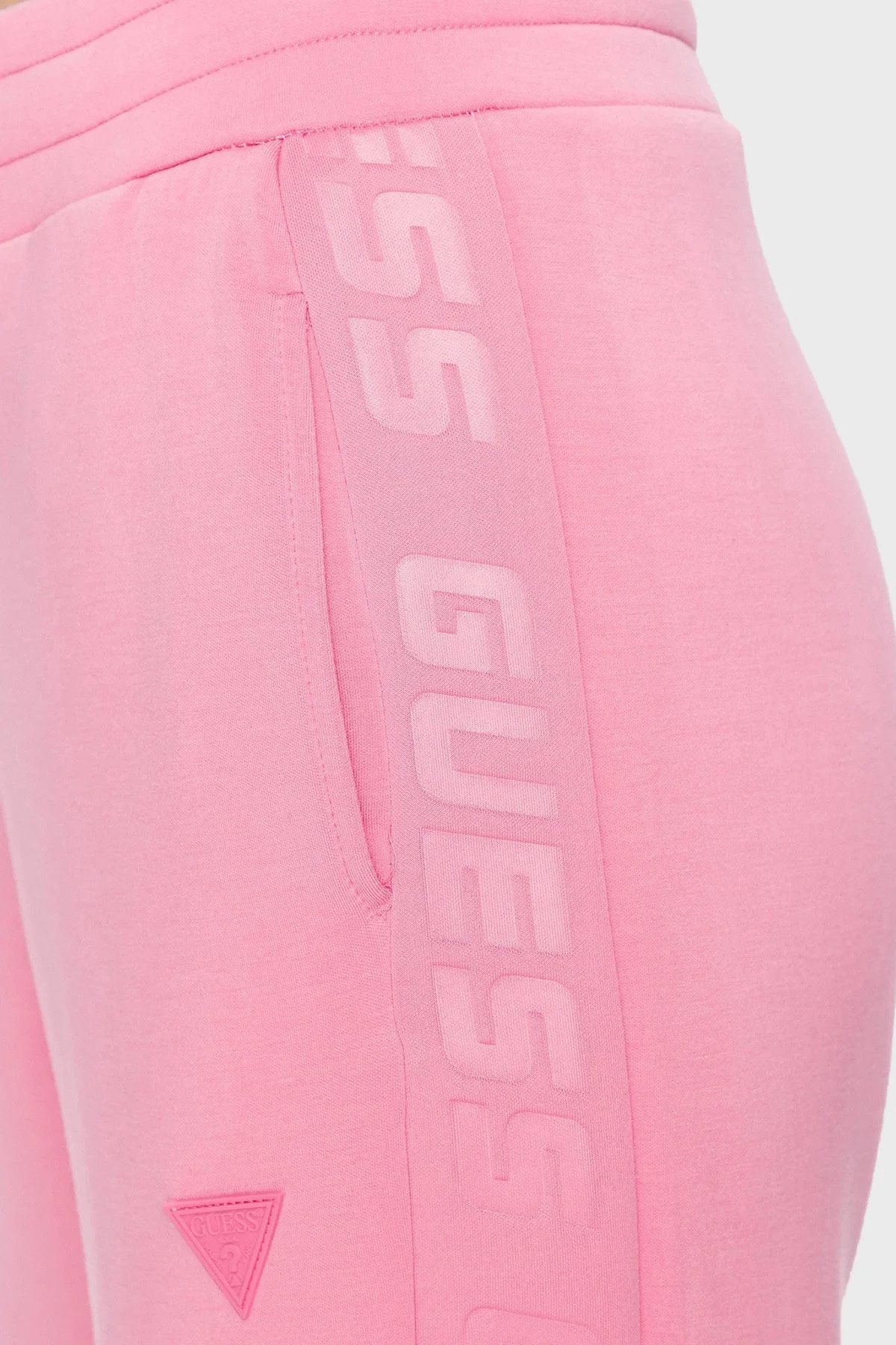 Guess Allie Regular Fit Cepli Jogger Bayan Pantolon V2YB18K7UW2 G65C PEMBE - 5