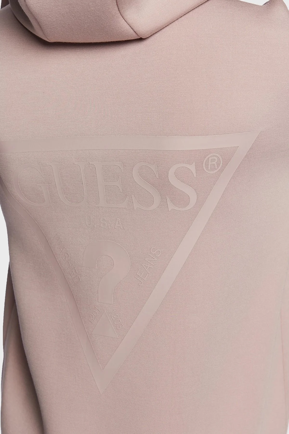 Guess Allie Regular Fit Fermuarlı Kapüşonlu Scuba V3RQ11K7UW2 Bayan Sweat V3RQ11K7UW2 G4Q9 PUDRA - 10