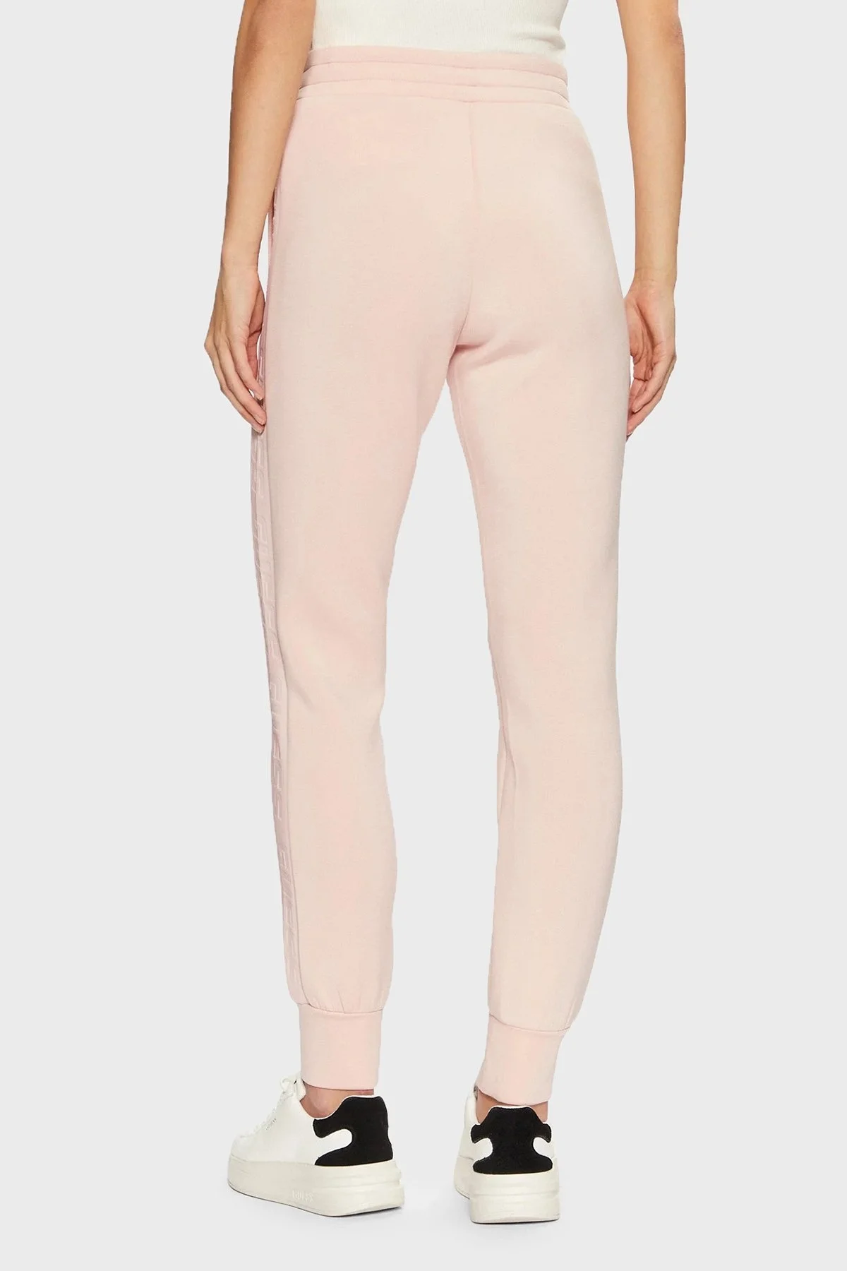 Guess Allie Regular Fit Normal Bel Ribanalı Paça Jogger V2YB18K7UW2 Bayan Pantolon V2YB18 K7UW2 G6O1 PUDRA - 7