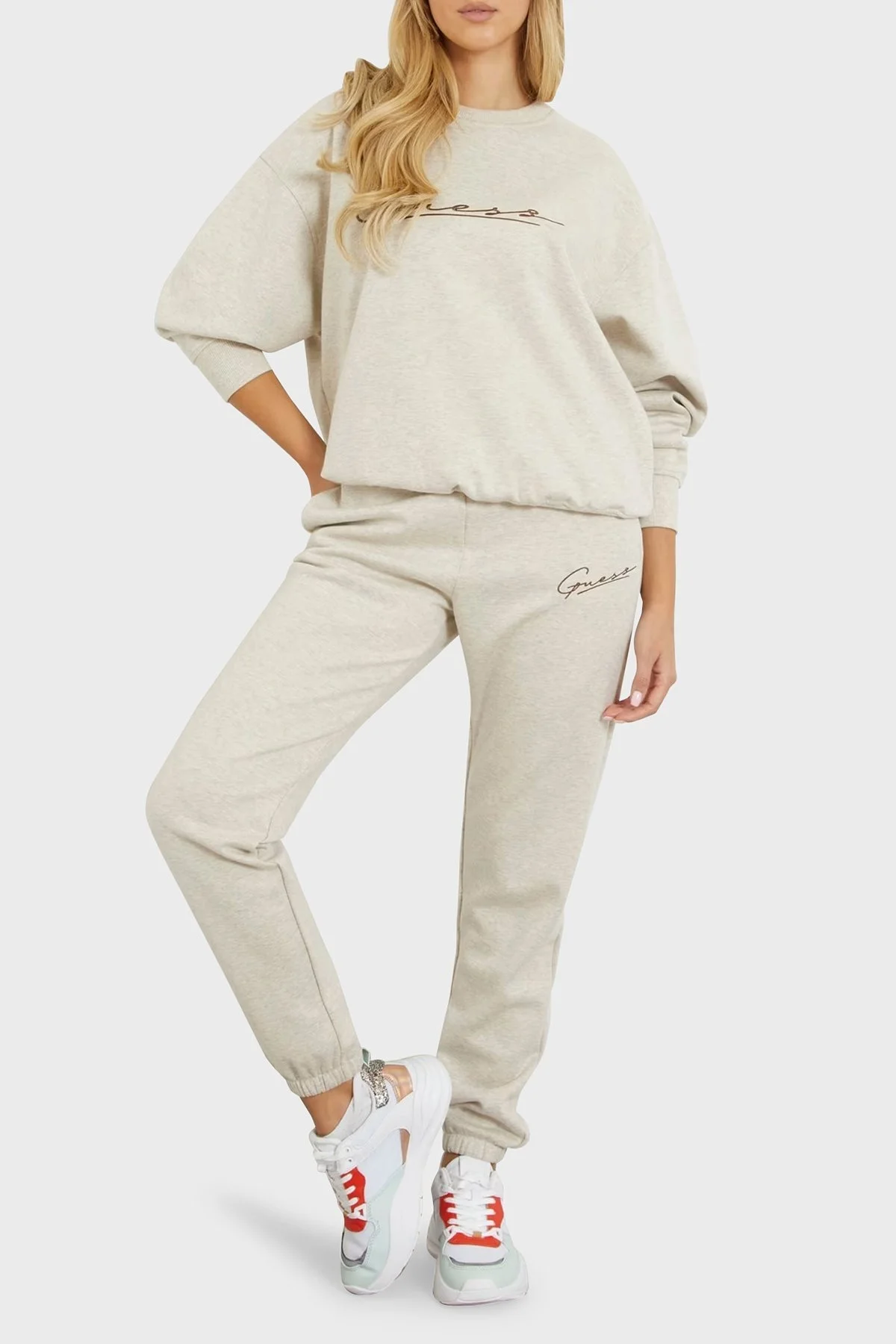 Guess Allycia Pamuklu Regular Fit V4RQ01KC3D2 Bayan Sweat V4RQ01 KC3D2 H10J TAŞ - 3
