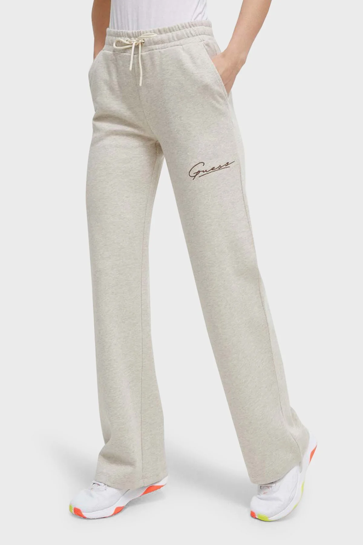 Guess Allycia Yüksek Bel Regular Fit Spor V4RB05KC3D2 Bayan Pantolon V4RB05 KC3D2 H10J TAŞ - 1