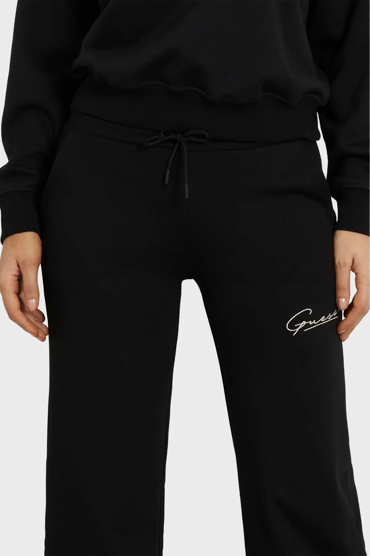 Guess Allycia Yüksek Bel Regular Fit Spor V4RB05KC3D2 Bayan Pantolon V4RB05 KC3D2 JBLK SİYAH - 3