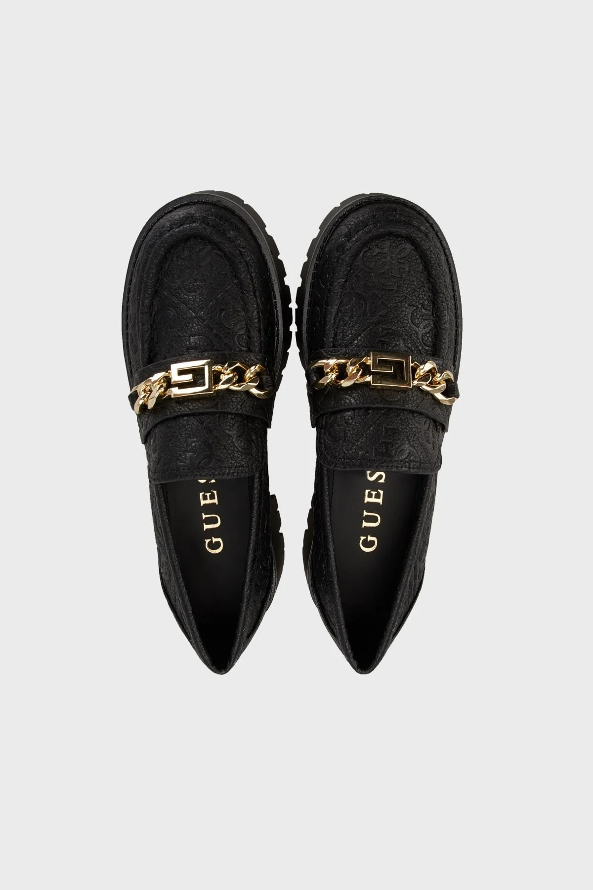 Guess Almosty Kalın Tabanlı Mokasen FLTALMFAL14 Bayan Ayakkabı FLTALM FAL14 BLACK SİYAH - 4