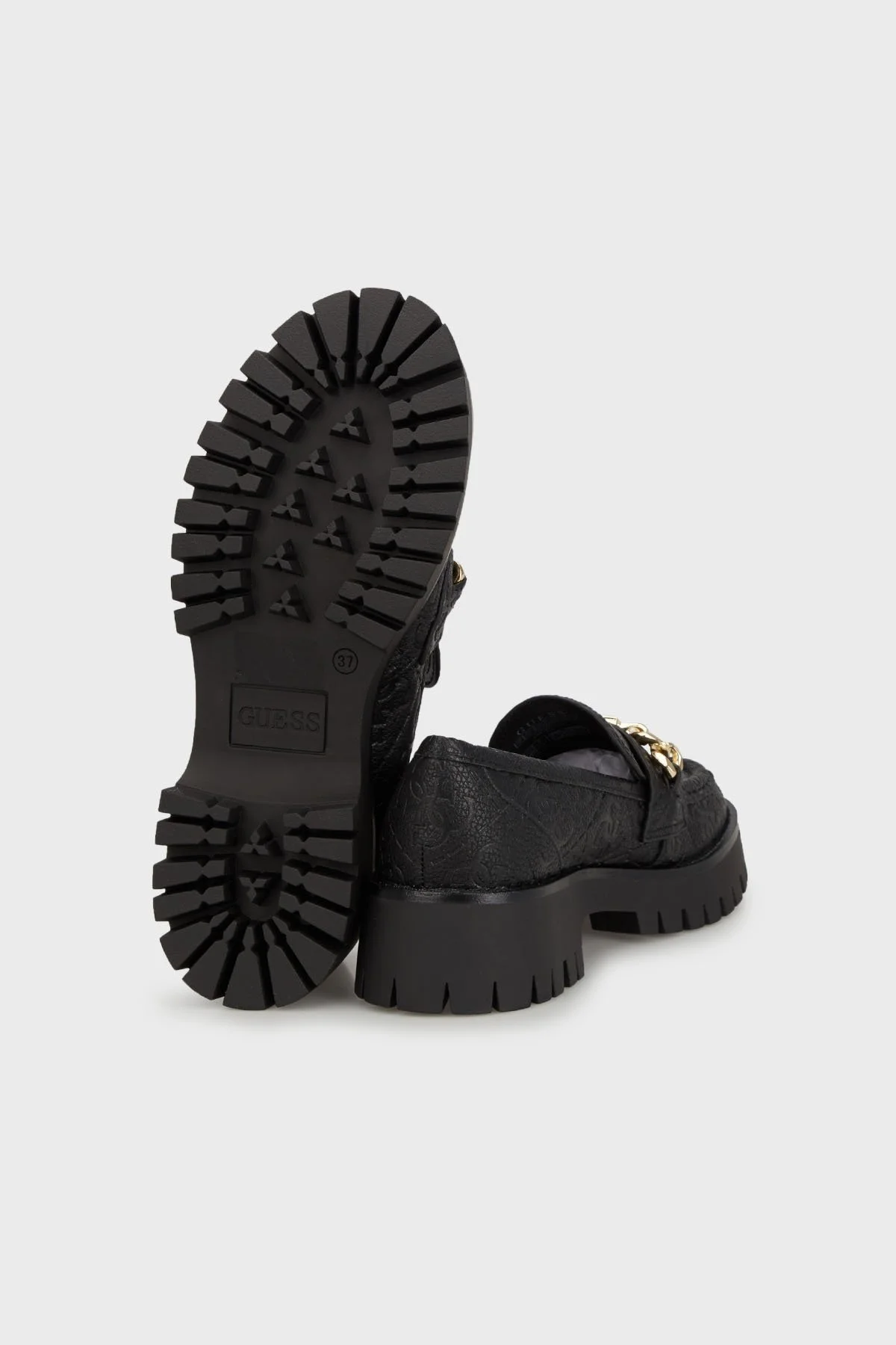 Guess Almosty Kalın Tabanlı Mokasen FLTALMFAL14 Bayan Ayakkabı FLTALM FAL14 BLACK SİYAH - 5