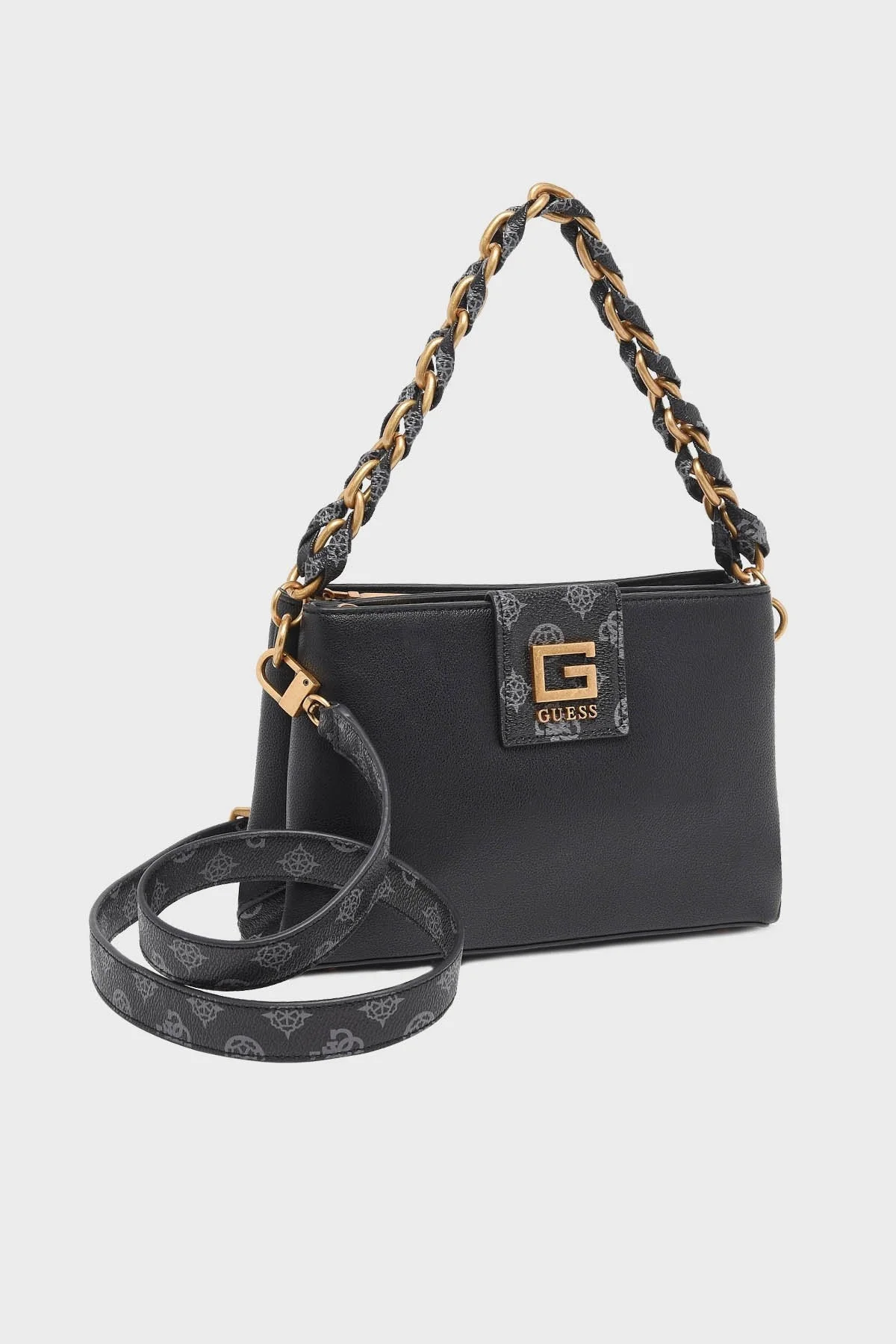 Guess Alva Logolu Çıkarılabilir Omuz Askılı Bayan Çanta HWVL8676720 BML SİYAH - 2