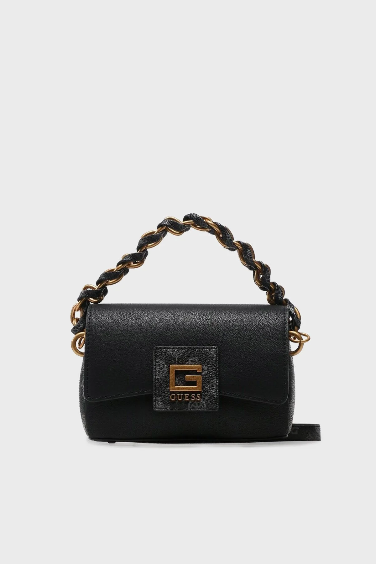 Guess Alva Logolu Çıkarılabilir Omuz Askılı Bayan Çanta HWVL8676780 BML SİYAH - 1