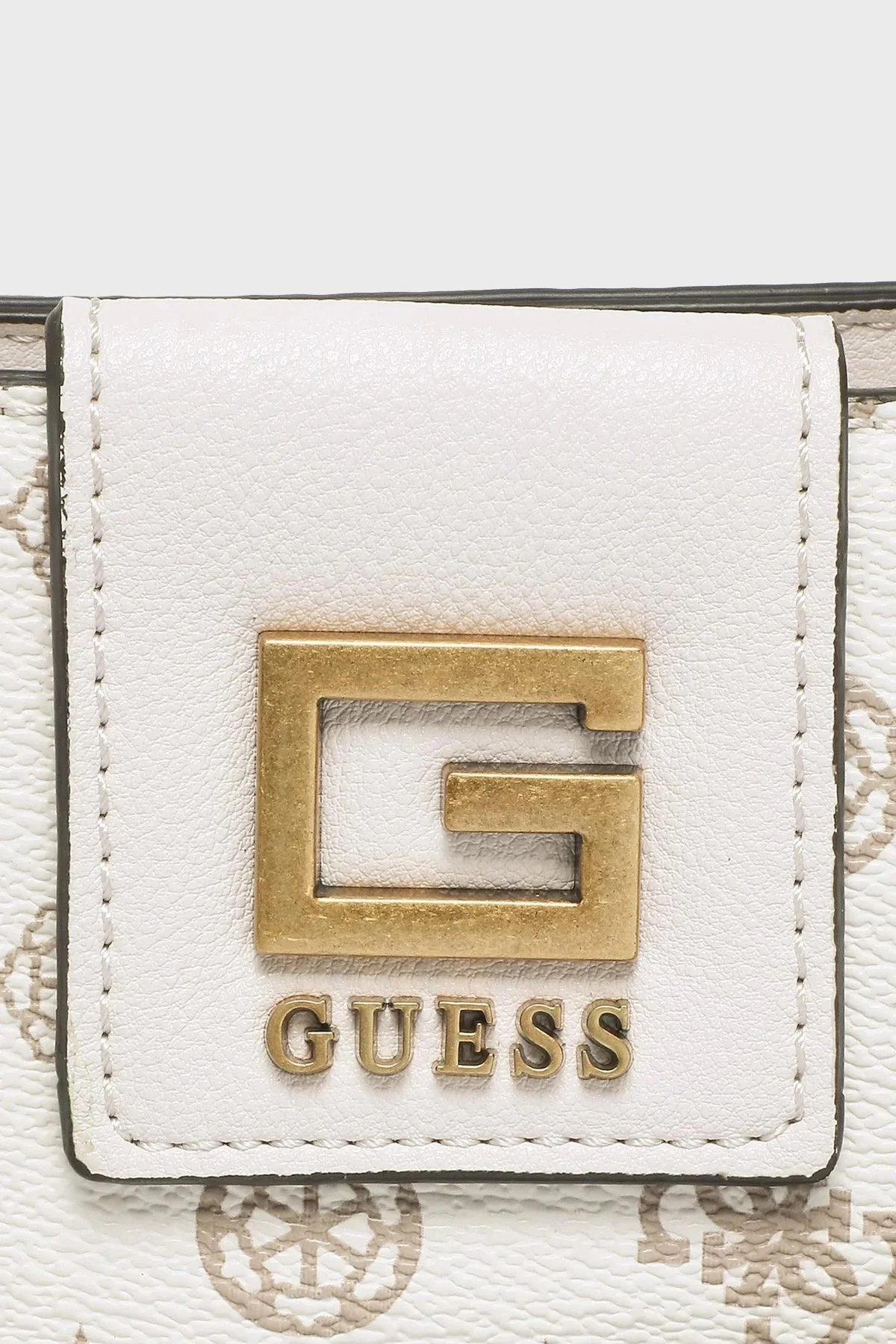 Guess Alva Logolu Çıkartılabilir Omuz Askılı Bayan Çanta HWPB8676720 CRG BEJ - 2