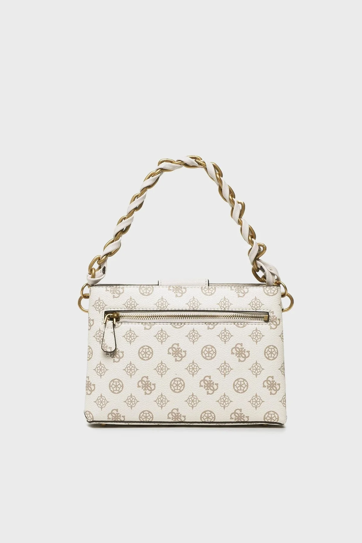 Guess Alva Logolu Çıkartılabilir Omuz Askılı Bayan Çanta HWPB8676720 CRG BEJ - 4