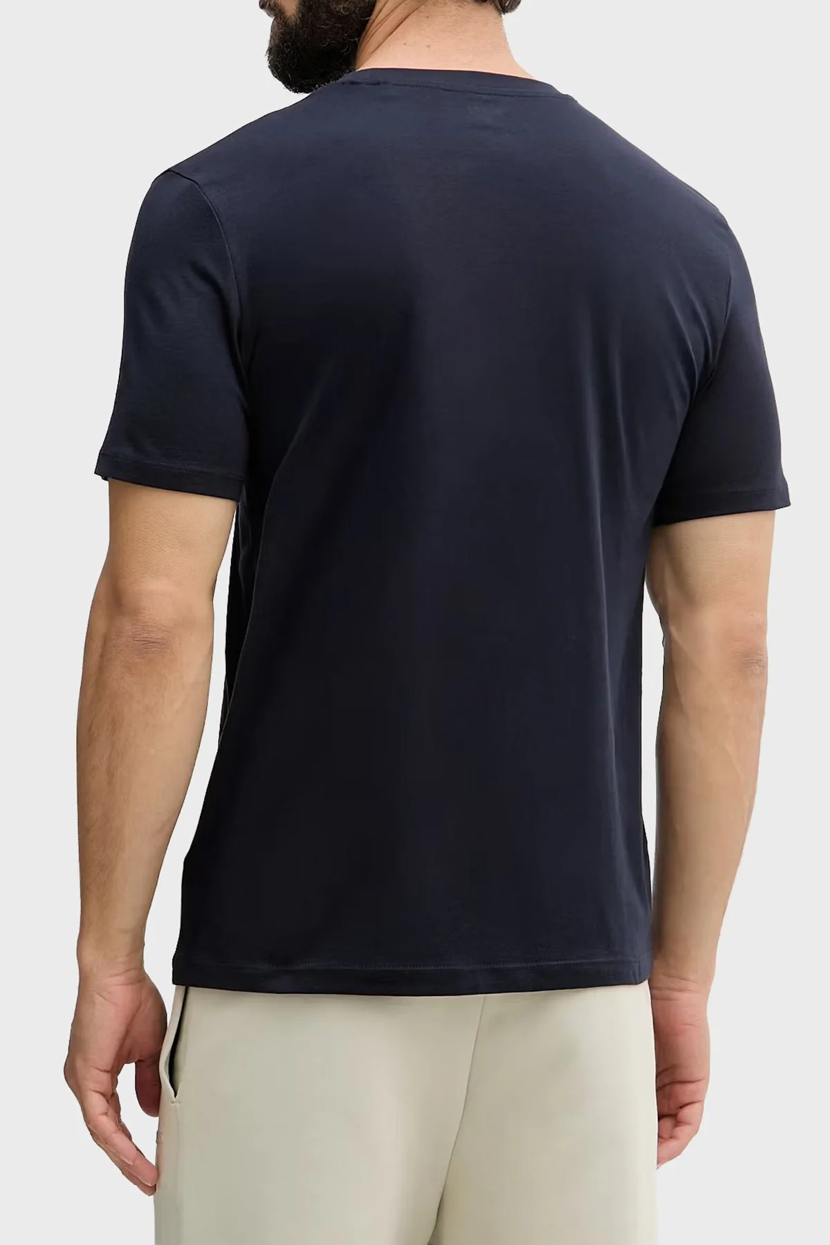 Guess Ambrogio Pamuklu Regular Fit Bisiklet Yaka Z6GI06K2847 Erkek T Shirt Z6GI06 K2847 G7V2 Lacivert - 3