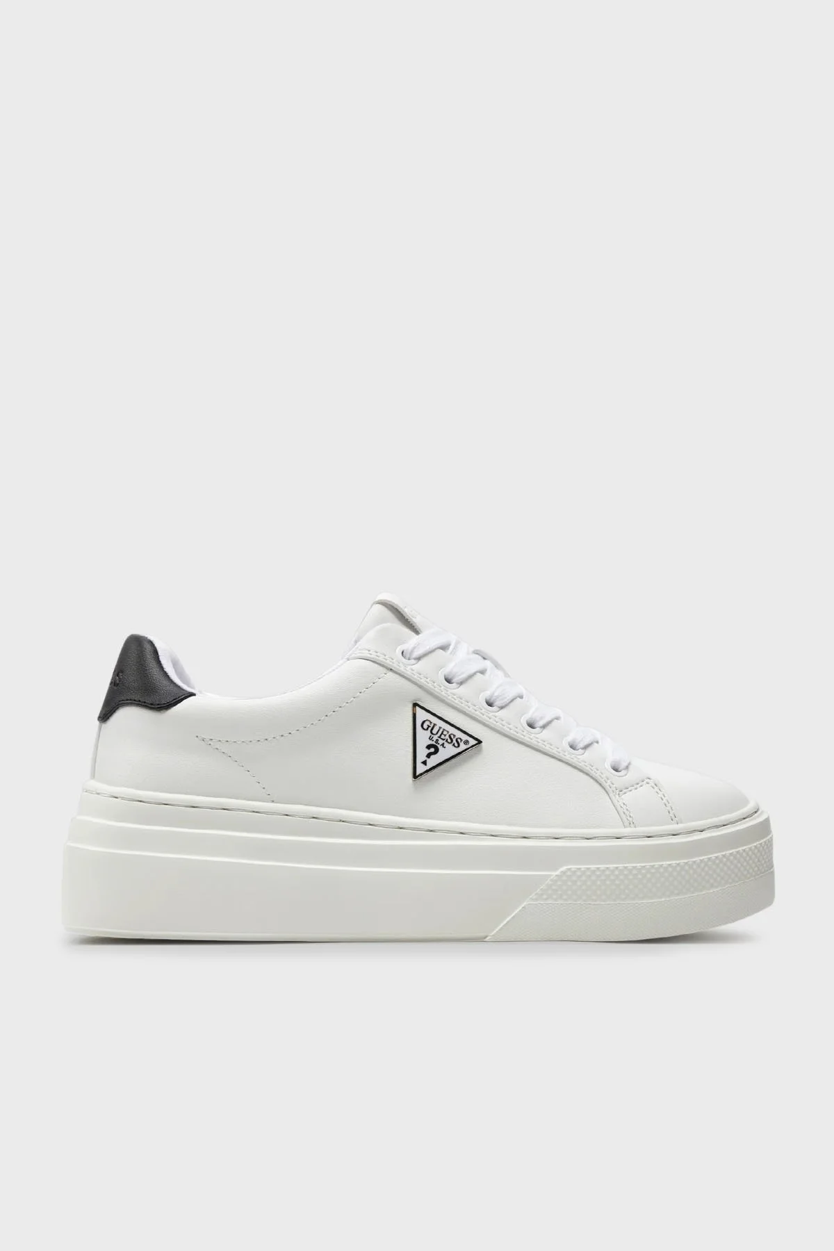 Guess Amera Logolu Sneaker FLGAMAELE12 Bayan Ayakkabı FLGAMA ELE12 WHBLK SİYAH-BEYAZ - 1