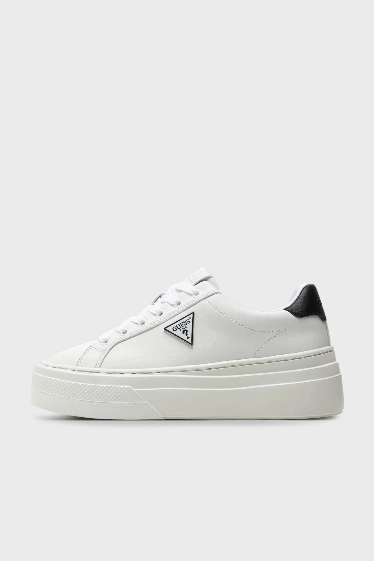 Guess Amera Logolu Sneaker FLGAMAELE12 Bayan Ayakkabı FLGAMA ELE12 WHBLK SİYAH-BEYAZ - 2