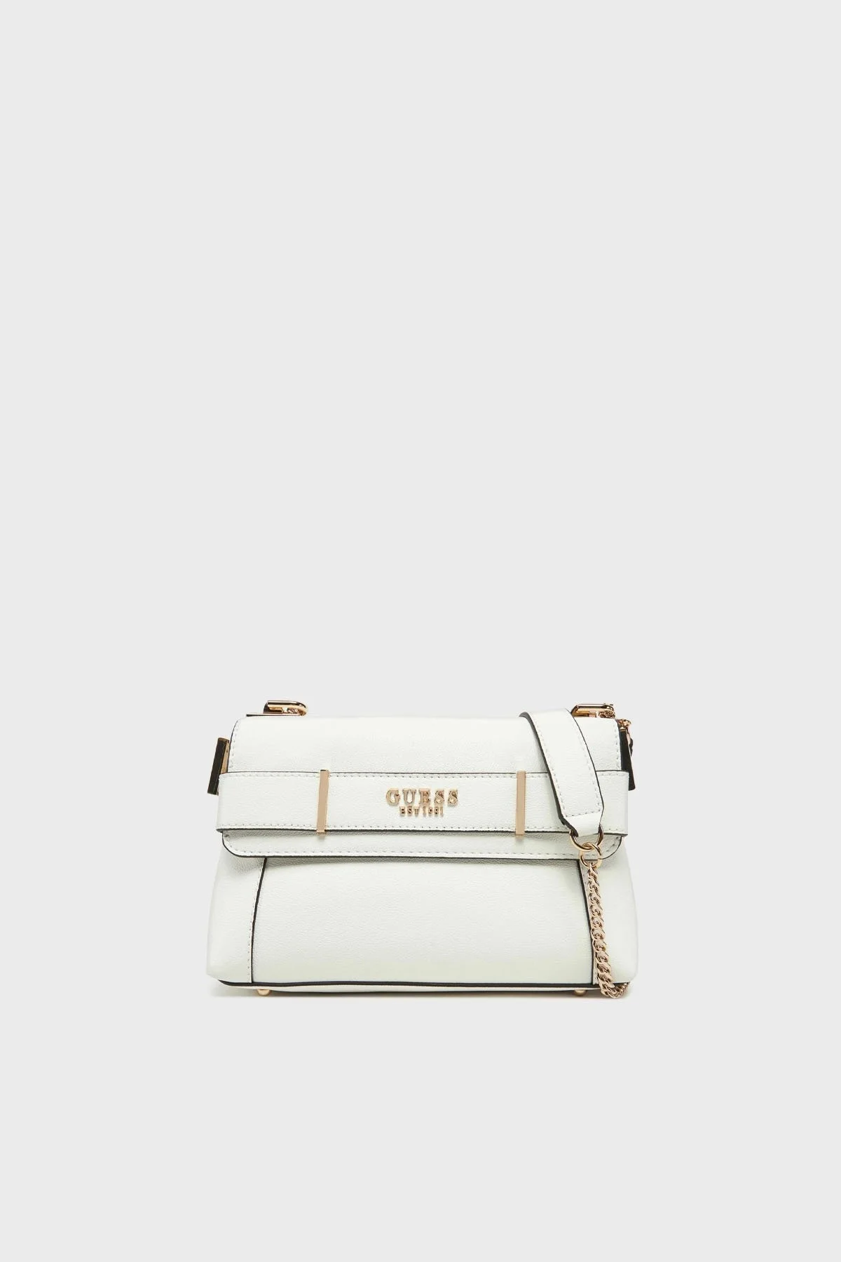 Guess Anadela Logolu Ayarlanabilir Zincir Askılı HWBG9633210 Bayan Çanta HWBG96 33210 WHI BEYAZ - 5