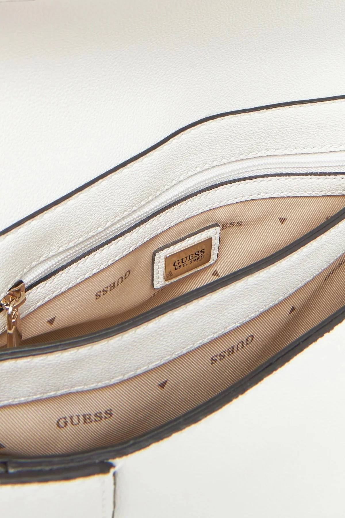 Guess Anadela Logolu Ayarlanabilir Zincir Askılı HWBG9633210 Bayan Çanta HWBG96 33210 WHI BEYAZ - 7