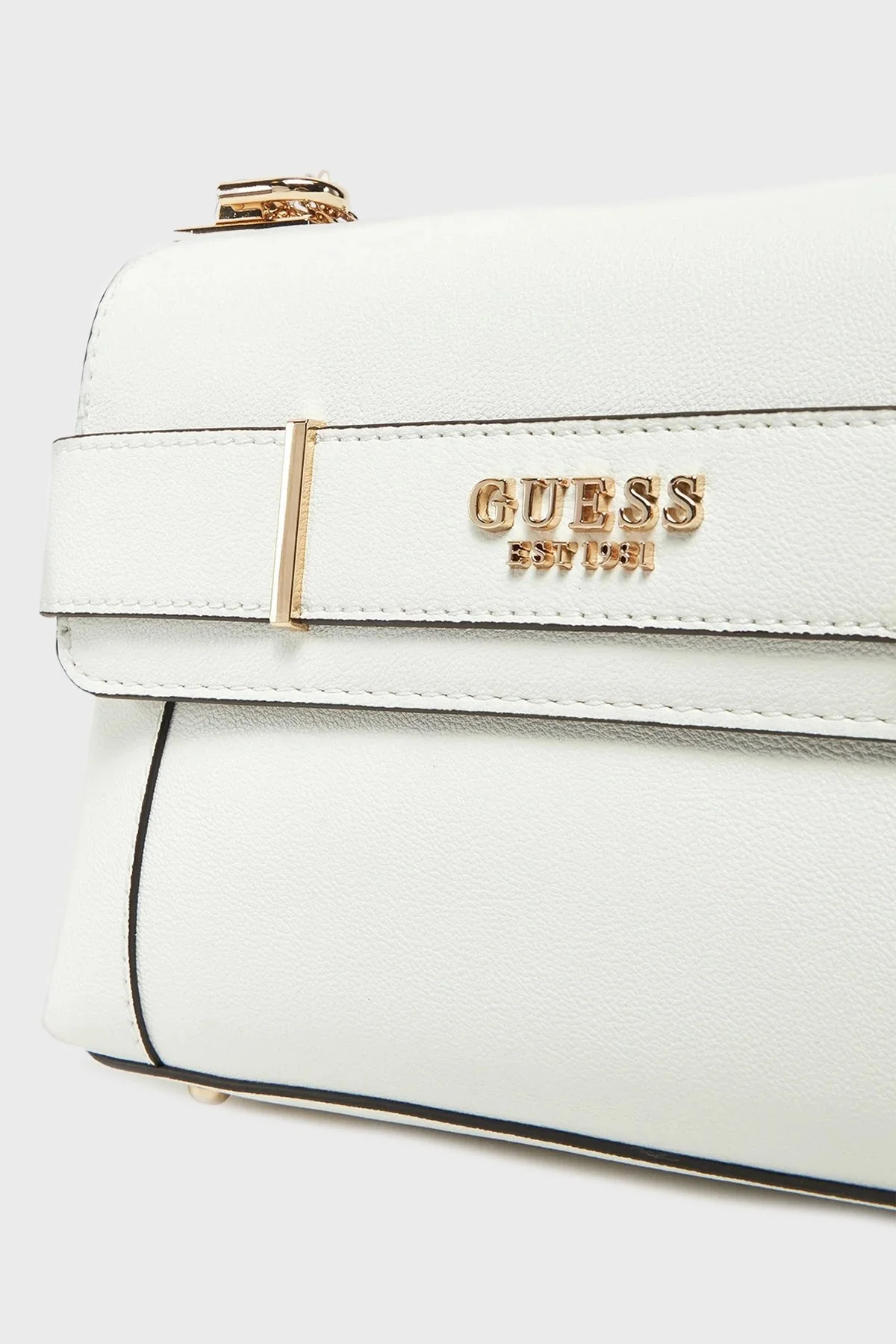 Guess Anadela Logolu Ayarlanabilir Zincir Askılı HWBG9633210 Bayan Çanta HWBG96 33210 WHI BEYAZ - 8