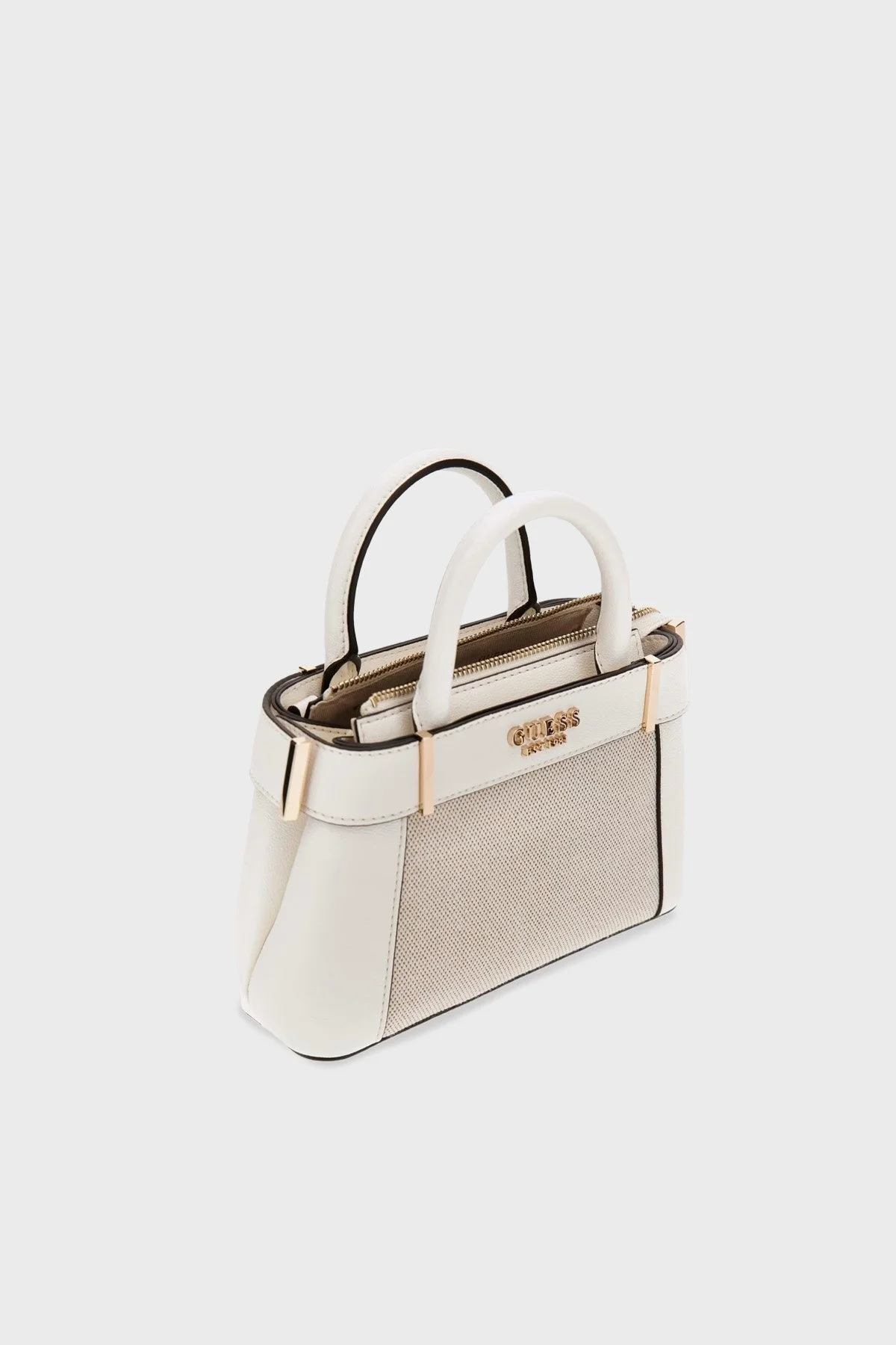 Guess Anadela Logolu Çıkarılabilir Askılı Mini HWAG9633760 Bayan Çanta HWAG96 33760 NRI BEJ - 5