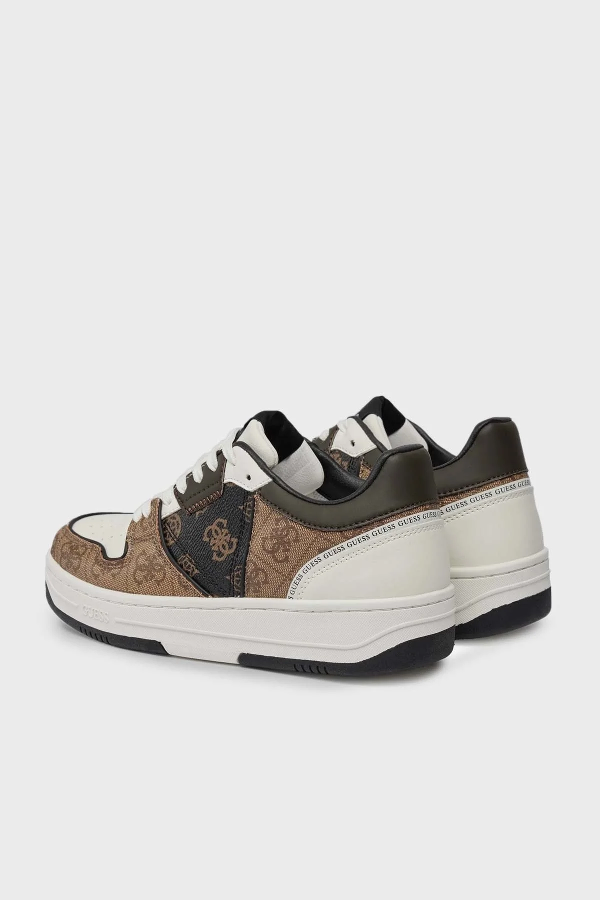 Guess Ancie Logolu Sneaker FLPANCELL12BRWHI Bayan Ayakkabı FLPANCELL12 BRWHI KAHVE-BEYAZ - 3