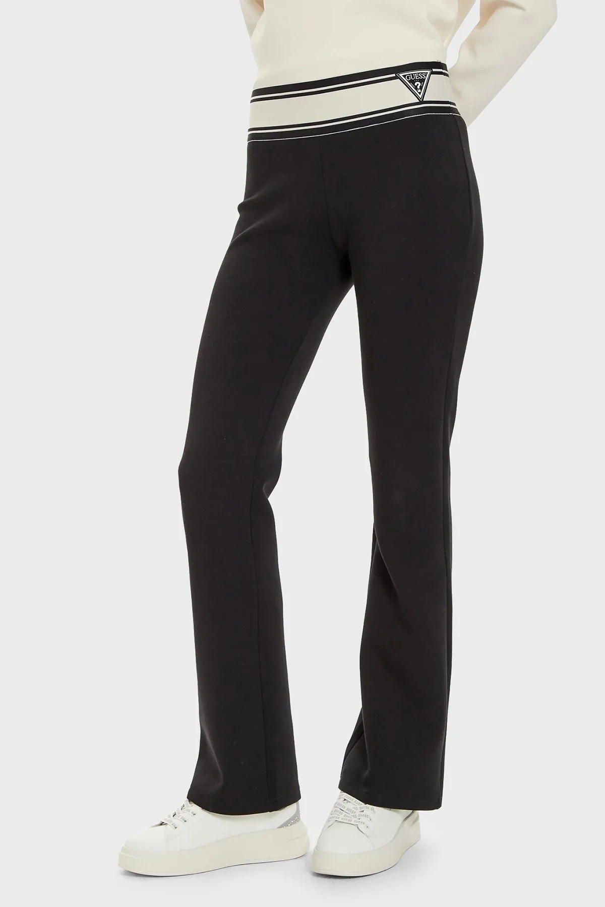 Guess Ann Scuba Yüksek Bel Flare Fit Spor V3BB09KBCK2 Bayan Pantolon V3BB09 KBCK2 JBLK SİYAH - 1