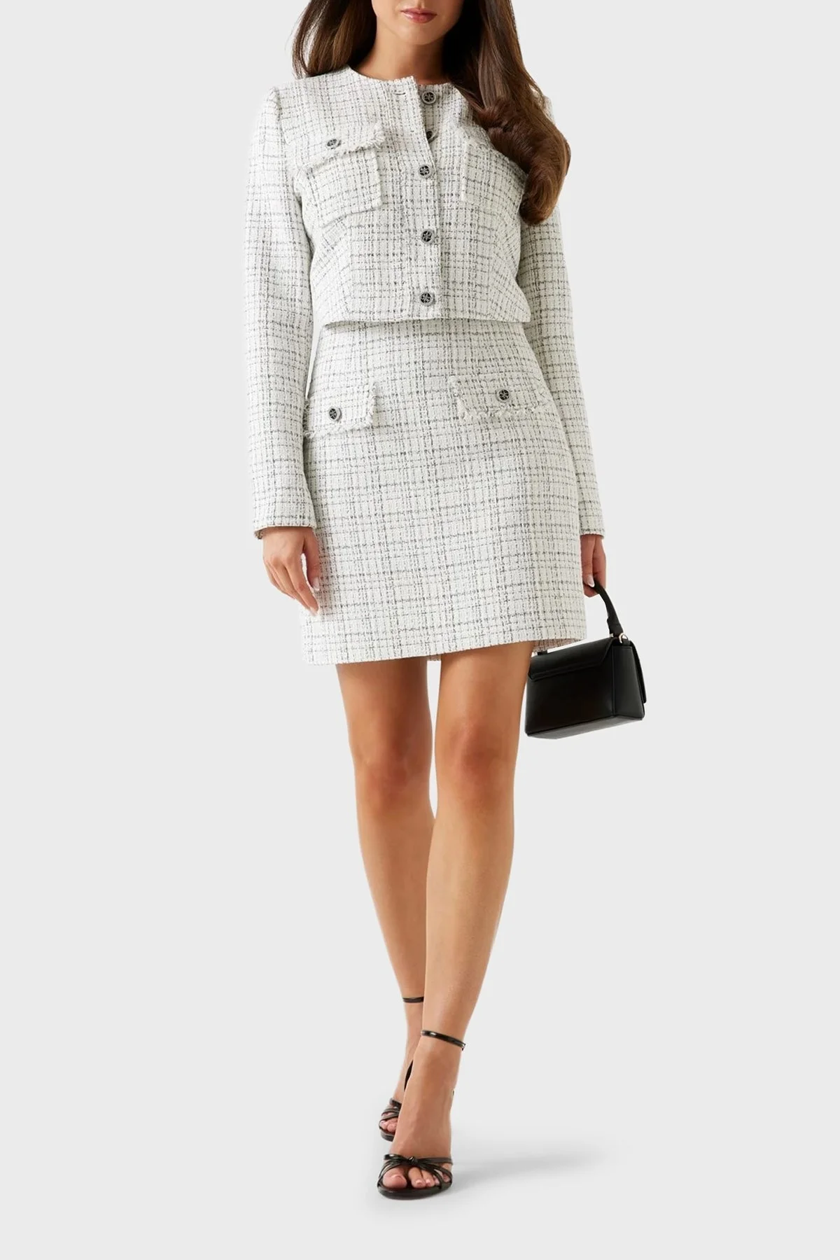 Guess Annamaria Regular Fit Tüvit Mini Kalem W5YD15WHDB2 Bayan Etek W5YD15 WHDB2 F0LL BEYAZ - 2