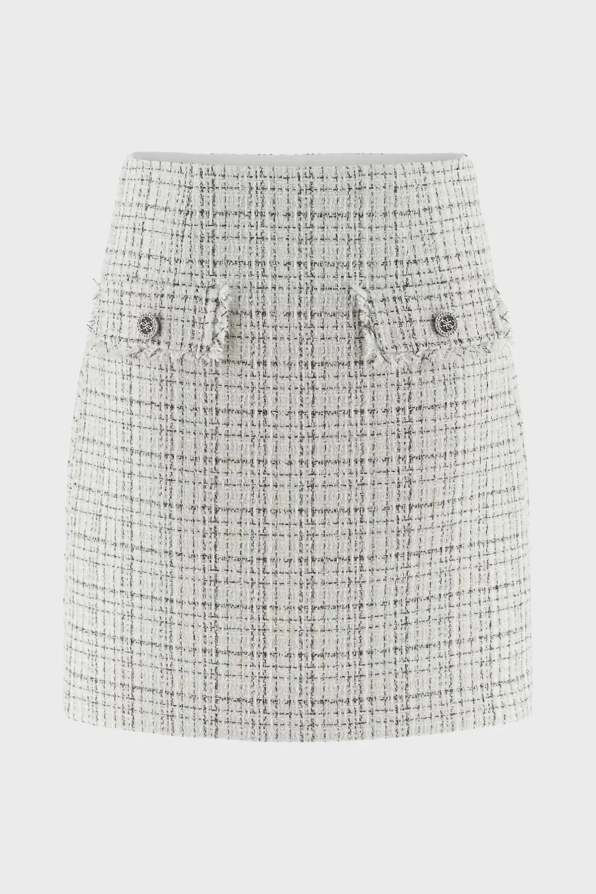 Guess Annamaria Regular Fit Tüvit Mini Kalem W5YD15WHDB2 Bayan Etek W5YD15 WHDB2 F0LL BEYAZ - 5