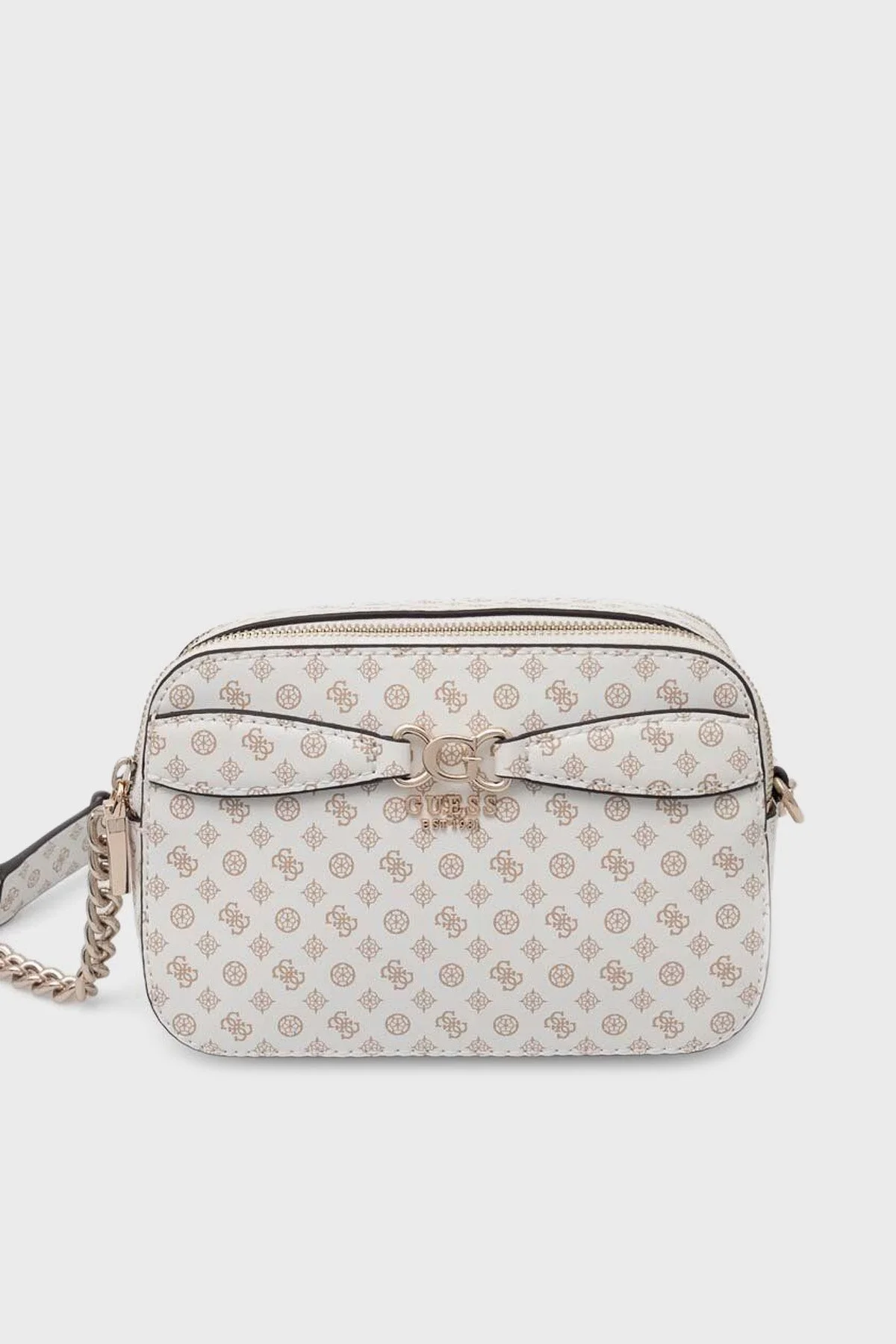 Guess Arlena 4G Logolu Ayarlanabilir Zincir Askılı HWPS9336140 Bayan Çanta HWPS93 36140 WLO BEYAZ - 1