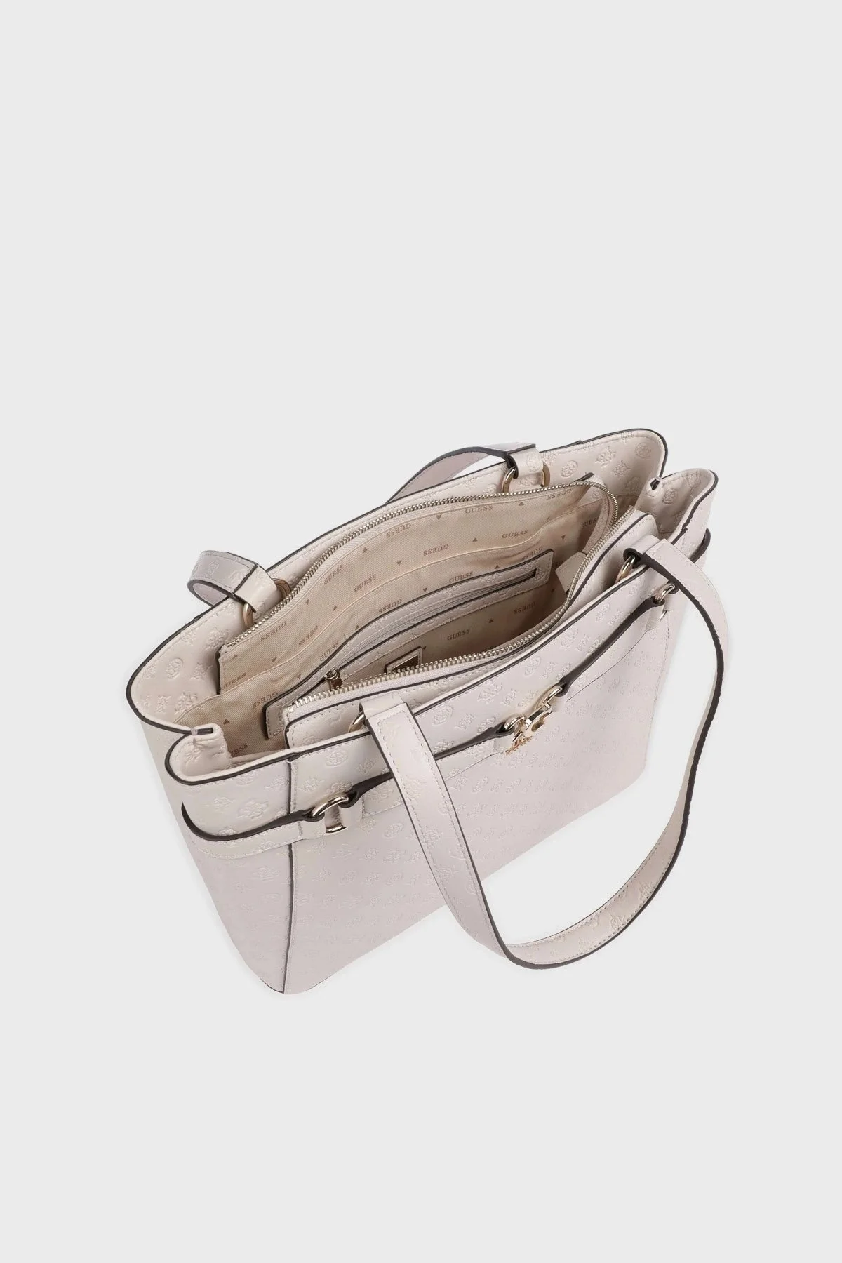 Guess Arlena 4G Logolu Fermuarlı Büyük HWPG9336250 Bayan Çanta HWPG93 36250 TPG PUDRA - 3