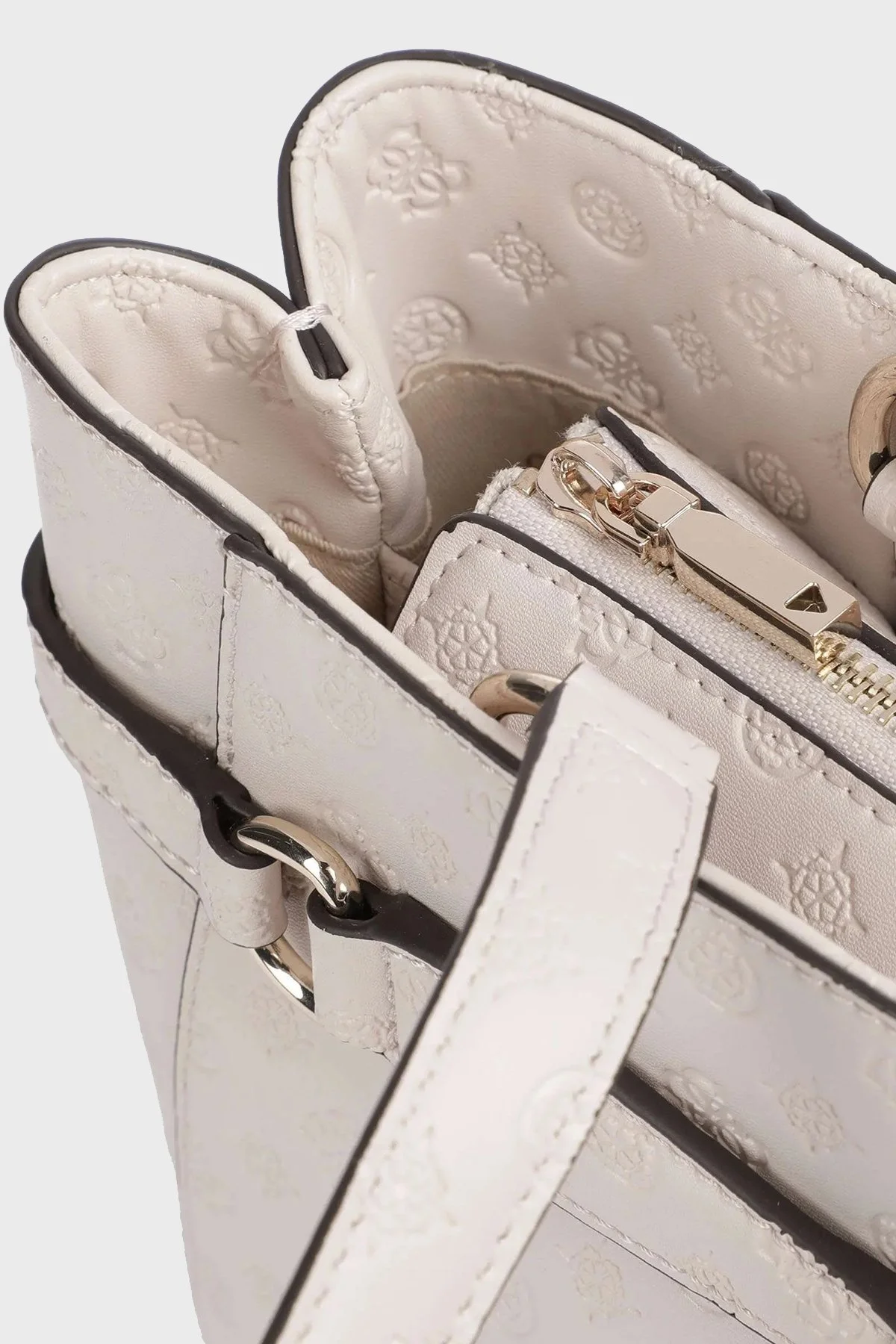 Guess Arlena 4G Logolu Fermuarlı Büyük HWPG9336250 Bayan Çanta HWPG93 36250 TPG PUDRA - 5