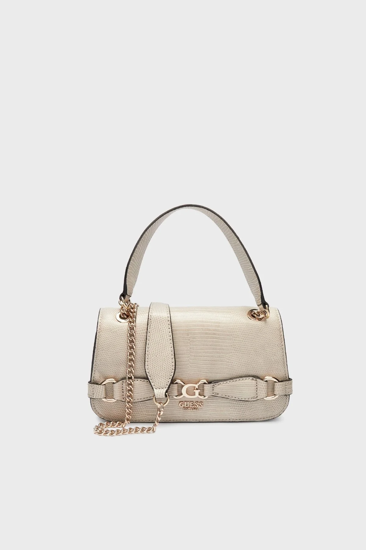 Guess Arlena Logolu Ayarlanabilir Zincir Askılı HWKG9333210 Bayan Çanta HWKG93 33210 TAU KREM - 1