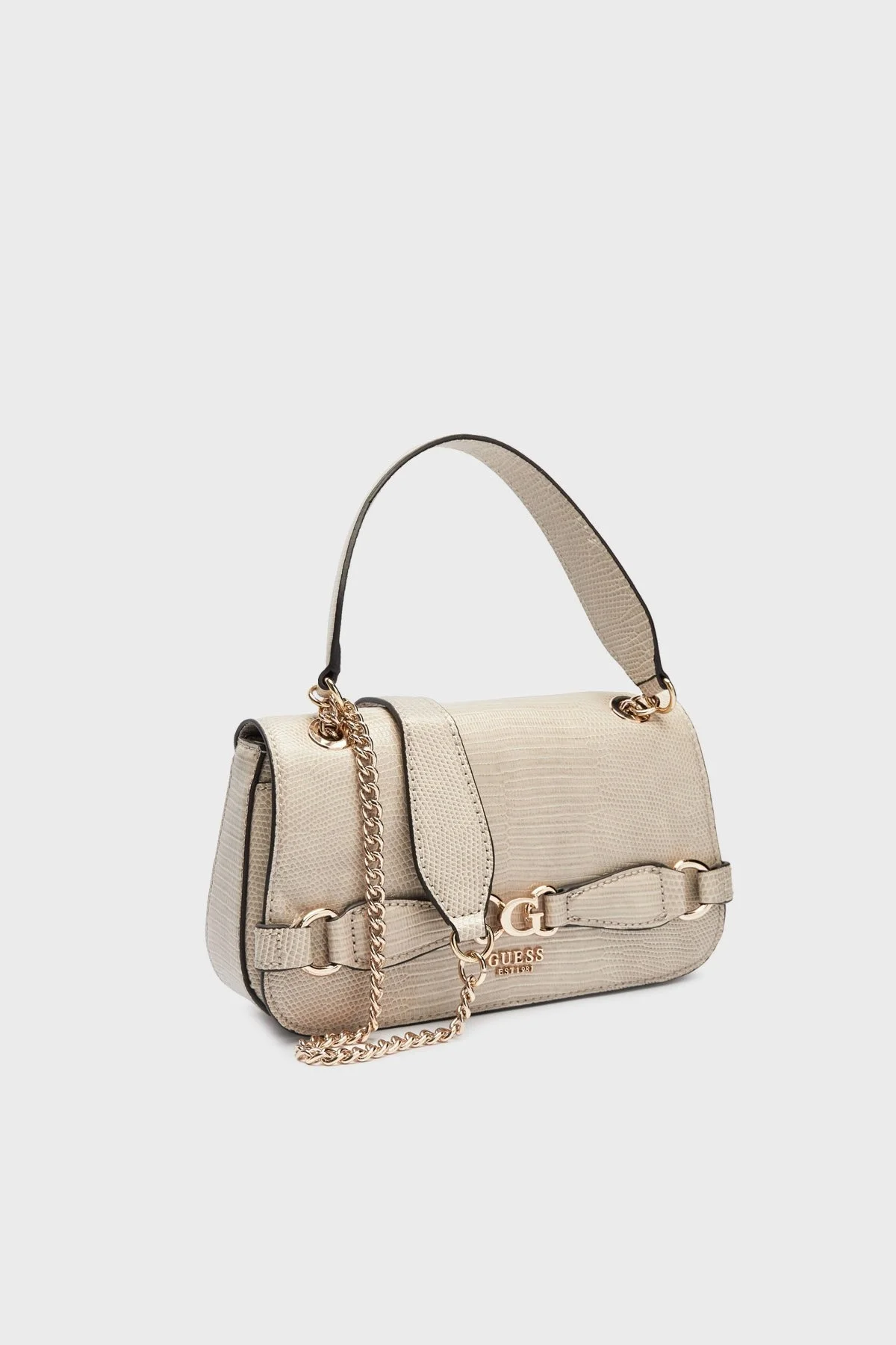 Guess Arlena Logolu Ayarlanabilir Zincir Askılı HWKG9333210 Bayan Çanta HWKG93 33210 TAU KREM - 4