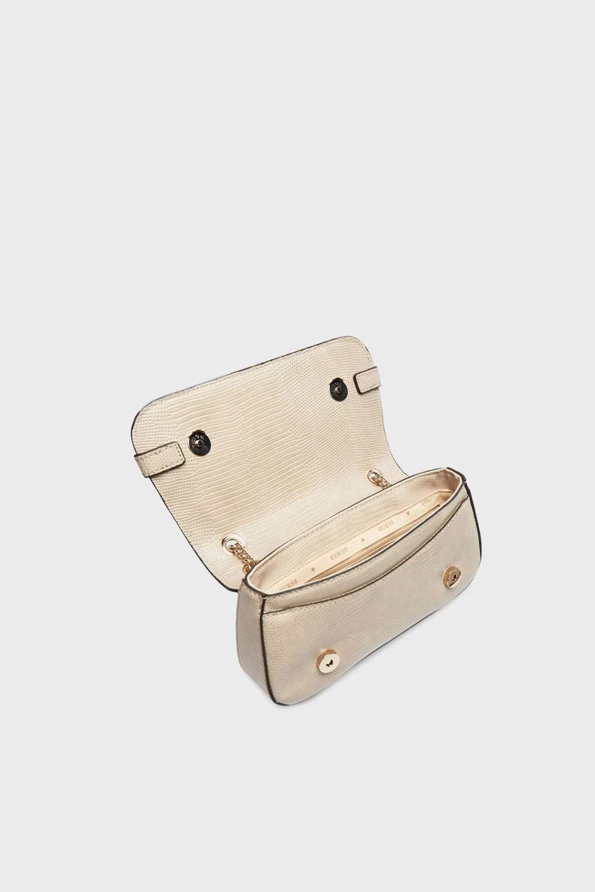 Guess Arlena Logolu Ayarlanabilir Zincir Askılı HWKG9333210 Bayan Çanta HWKG93 33210 TAU KREM - 5