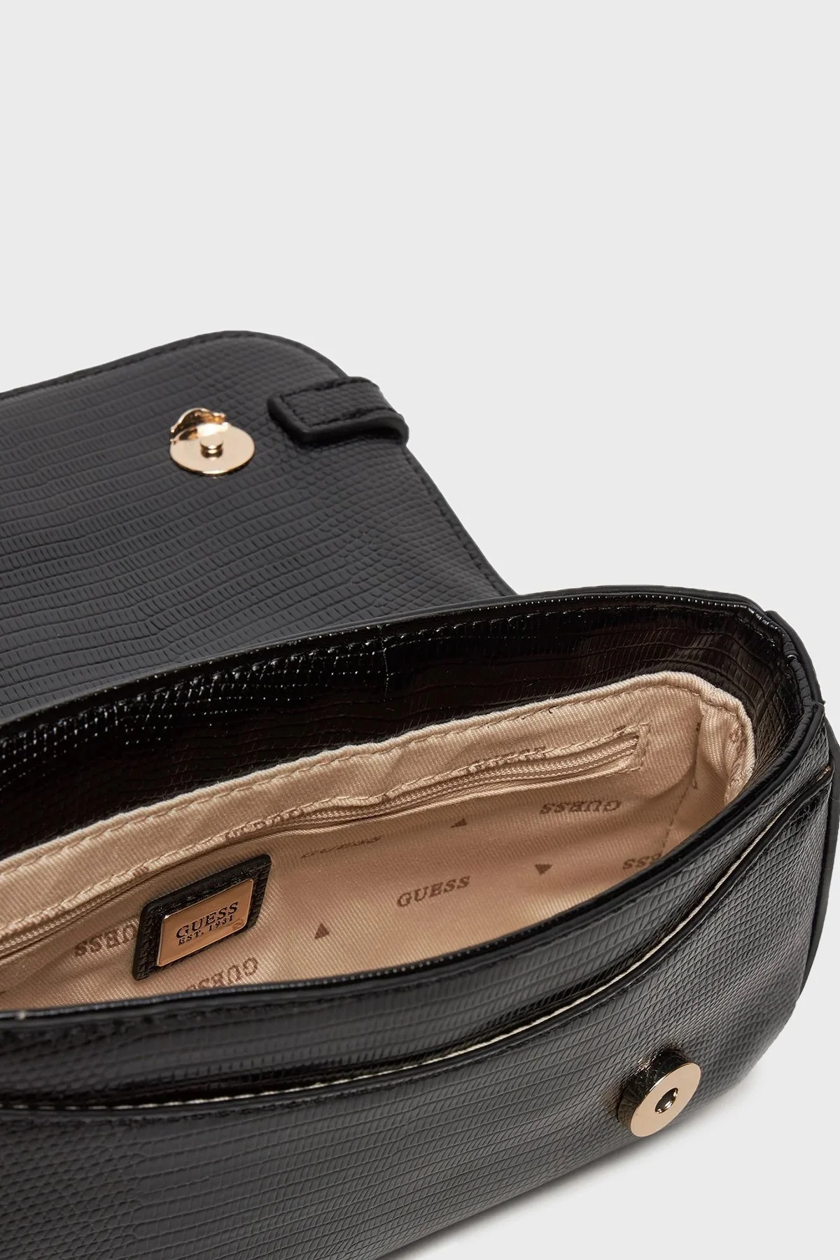 Guess Arlena Logolu Desenli HWKG9333210 Bayan Çanta HWKG93 33210 BLA SİYAH - 6