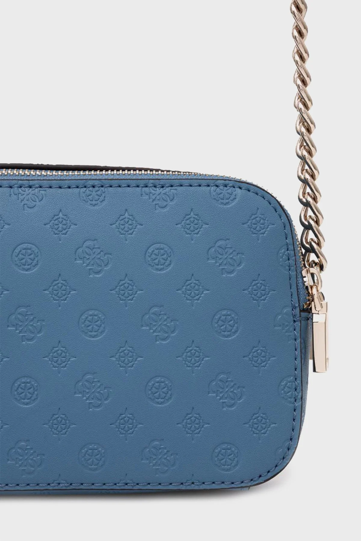 Guess Arlena Logolu Fermuarlı Ayarlanabilir Zincir Askılı HWPG9336140 Bayan Çanta HWPG93 36140 SLG MAVİ - 5