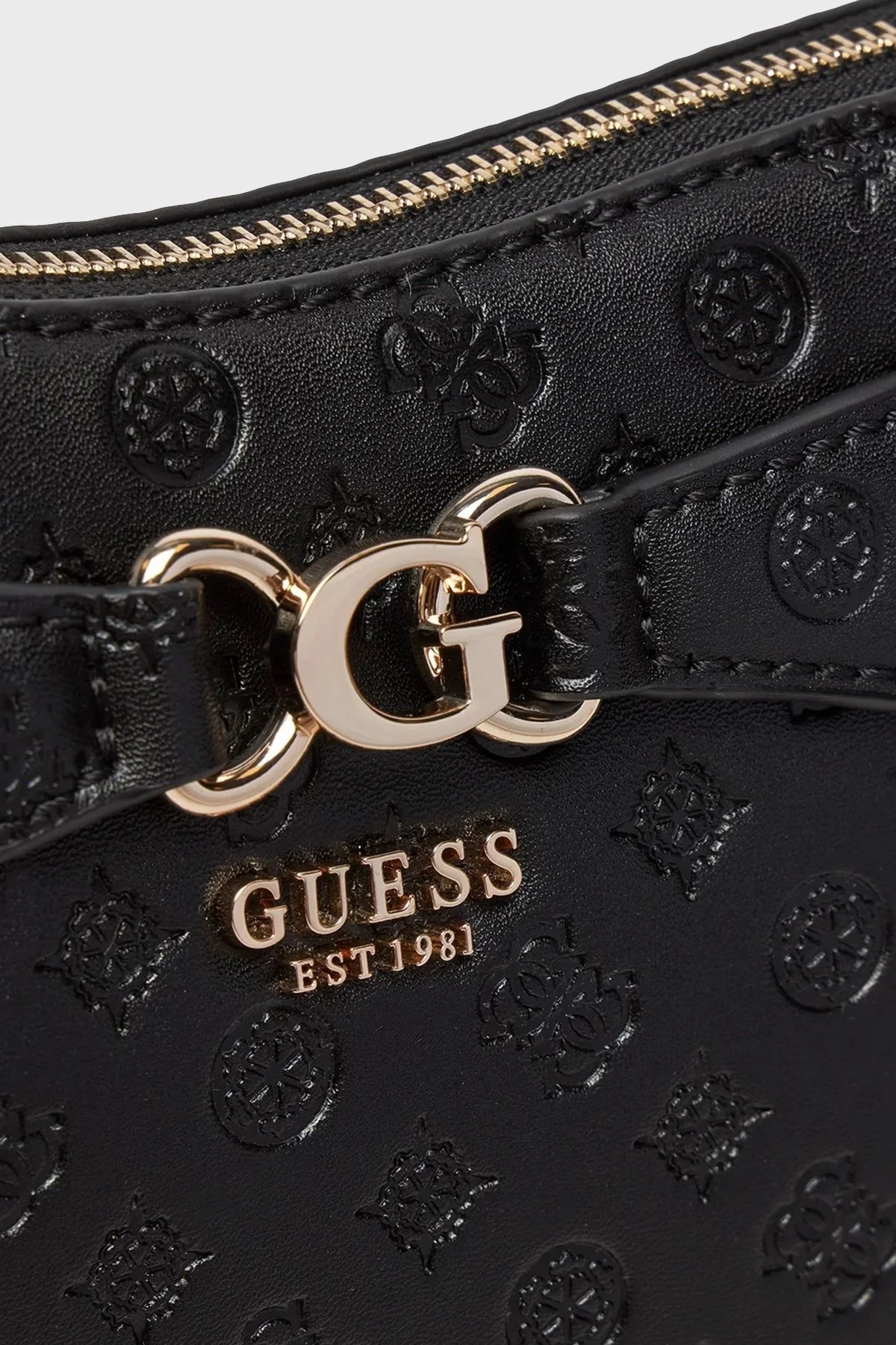 Guess Arlena Logolu Fermuarlı Çıkarılabilir Zincir Askılı HWPG9336040 Bayan Çanta HWPG93 36040 BLO SİYAH - 6