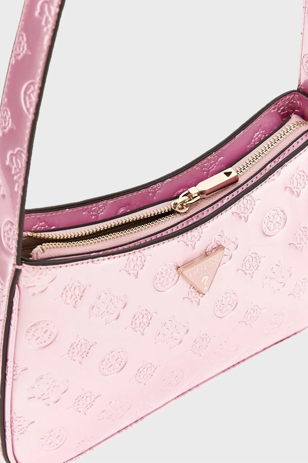 Guess Arnela 4G Logolu Omuz Askılı Bayan Çanta HWTG94 96170 OCL PEMBE - 9